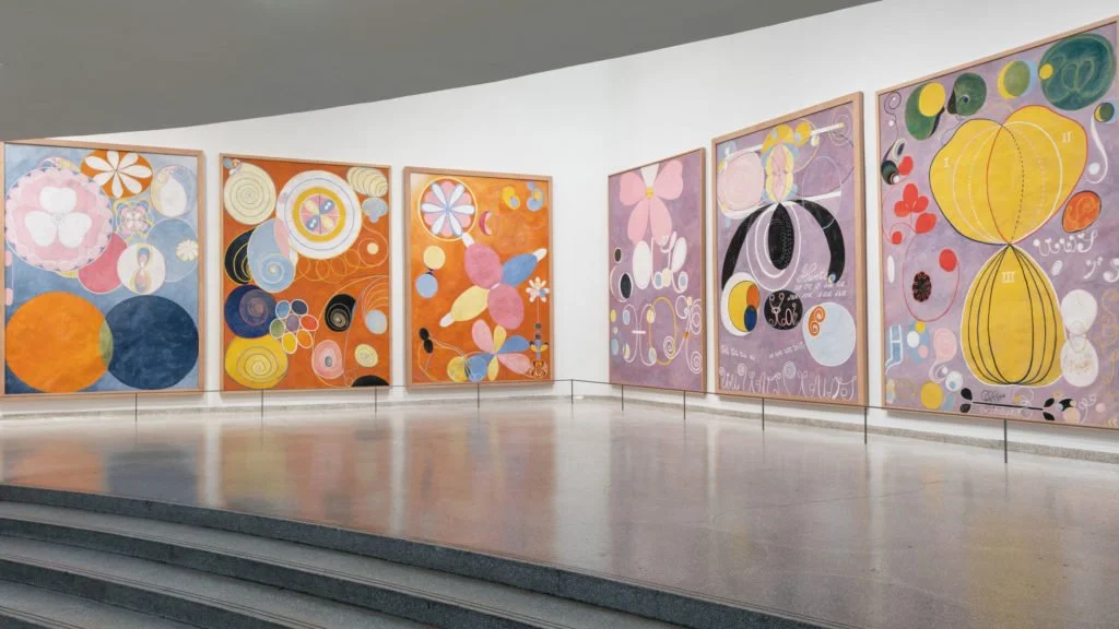 Installation view: Hilma af Klint: Paintings for the Future, Solomon R. Guggenheim Museum, New York, October 12, 2018–April 23, 2019. Photo: David Heald