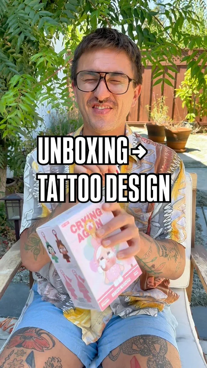 Unbox my design process & new tattoo inspiration with me ππβ¨ Blind Box Flash designs are coming soon—get ready! π
There’s just something about these blind box characters that hits different for me. From whimsical to crybaby, they
