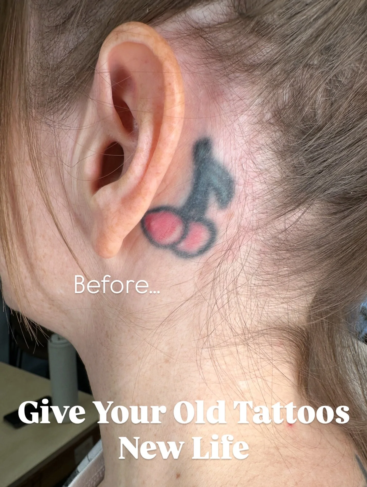 Makeover these three 10+ year old tattoos with me 🍒🪄✨ @visceralvines wanted to spend the day with me and give some new life to her old ink! We had a fruity fun time 🫶 Best compliment is when folks come back 🥹 Swipe to the end for healed pics of w