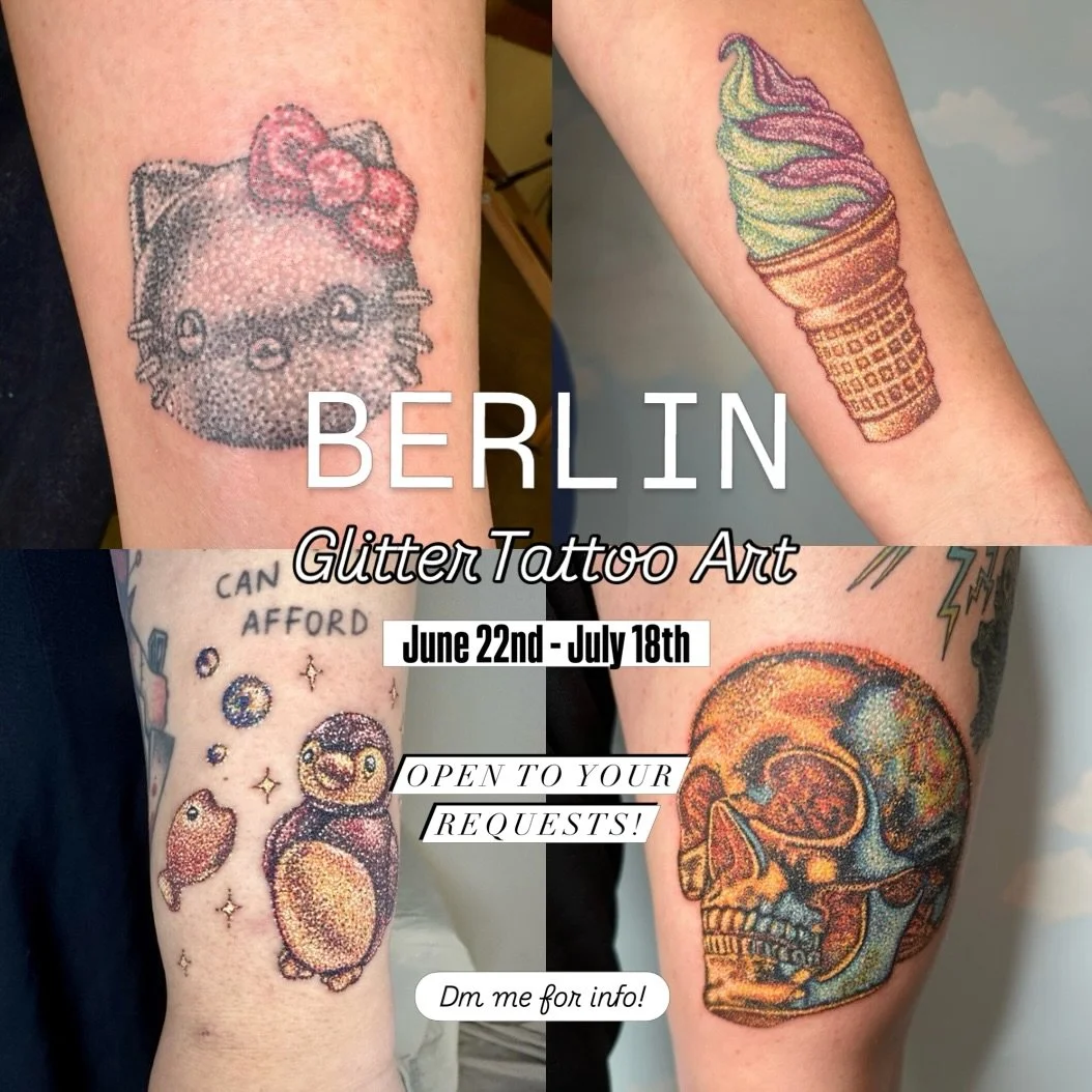 Hiii Berlin, I&rsquo;m Takata Tattoo &amp; I&rsquo;m back for the summer!! Swipe for tattoo styles &amp; inspo ✨💕 Dm me to book in or to get more info! 💌 Can&rsquo;t wait to create with you! Open to your custom requests, flash, and old tattoo cover