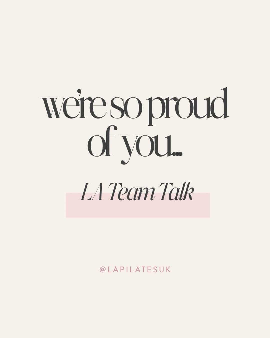 We&rsquo;re so proud of you!

Your ears must have been burning last Friday as Kat, Emily and I had such a lovely conversation about just how damn proud we are of you all. 

The work you all put in, the consistency with classes and how you take our mo