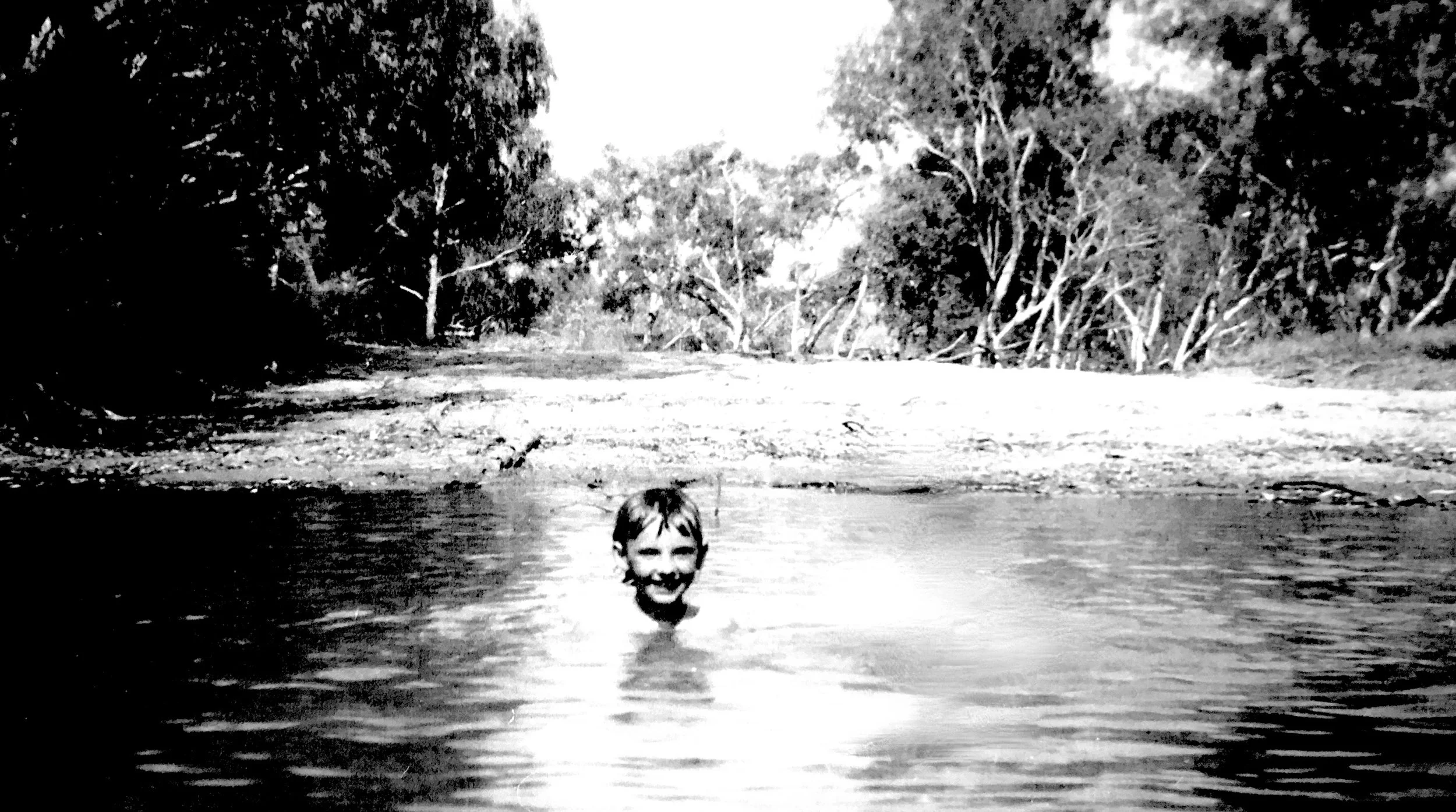 Tiree Swimming alone 1954.jpeg