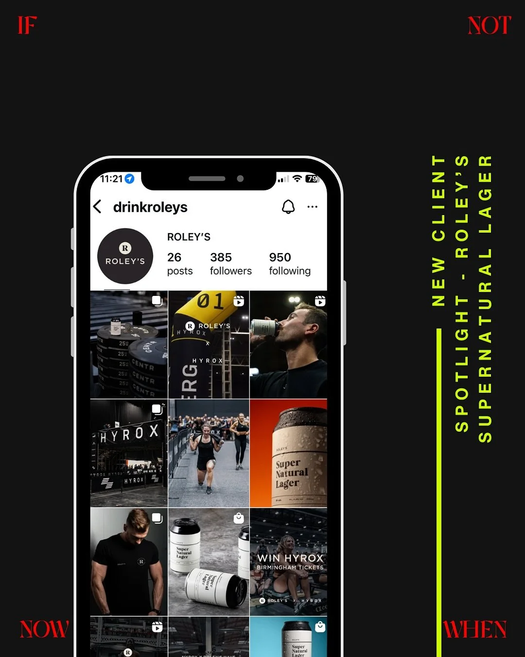 Client Spotlight: @drinkroleys 
We’re thrilled to welcome Roleys Super Natural Lager to the INNW client family. 
Their mission; redefining alcohol for a wellness-minded generation. 
Working across a full 360 marketing and comms strategy for