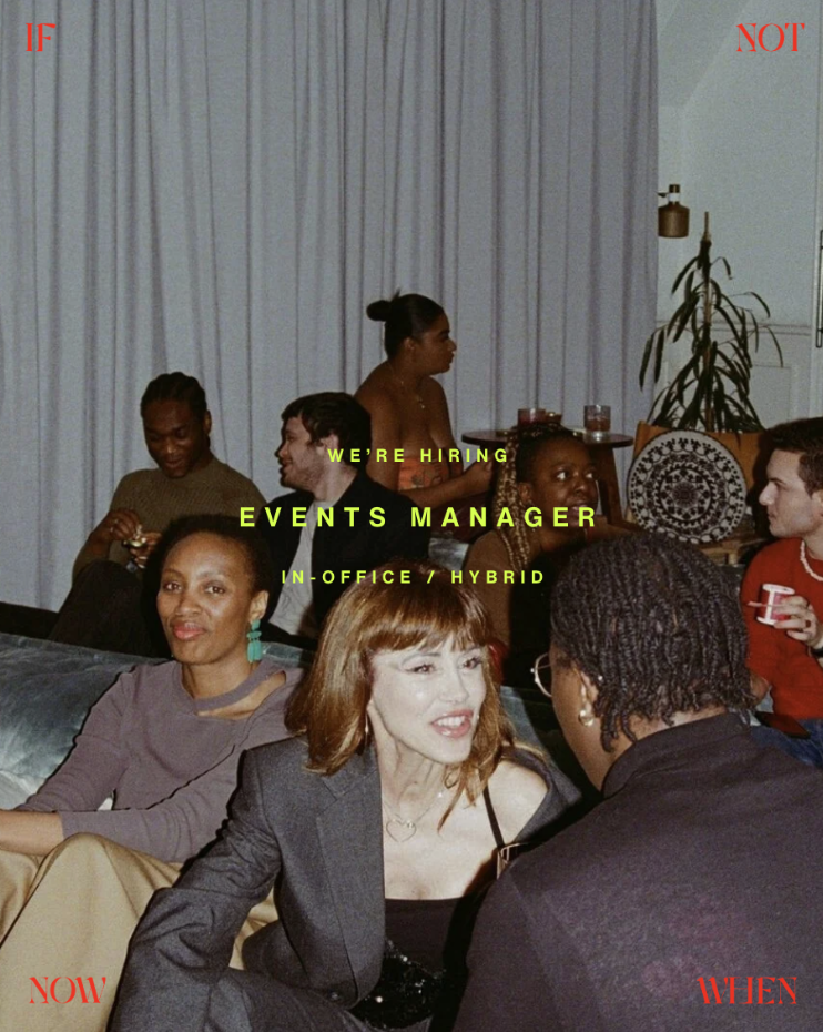 WE’RE HIRING &gt; EVENTS MANAGER