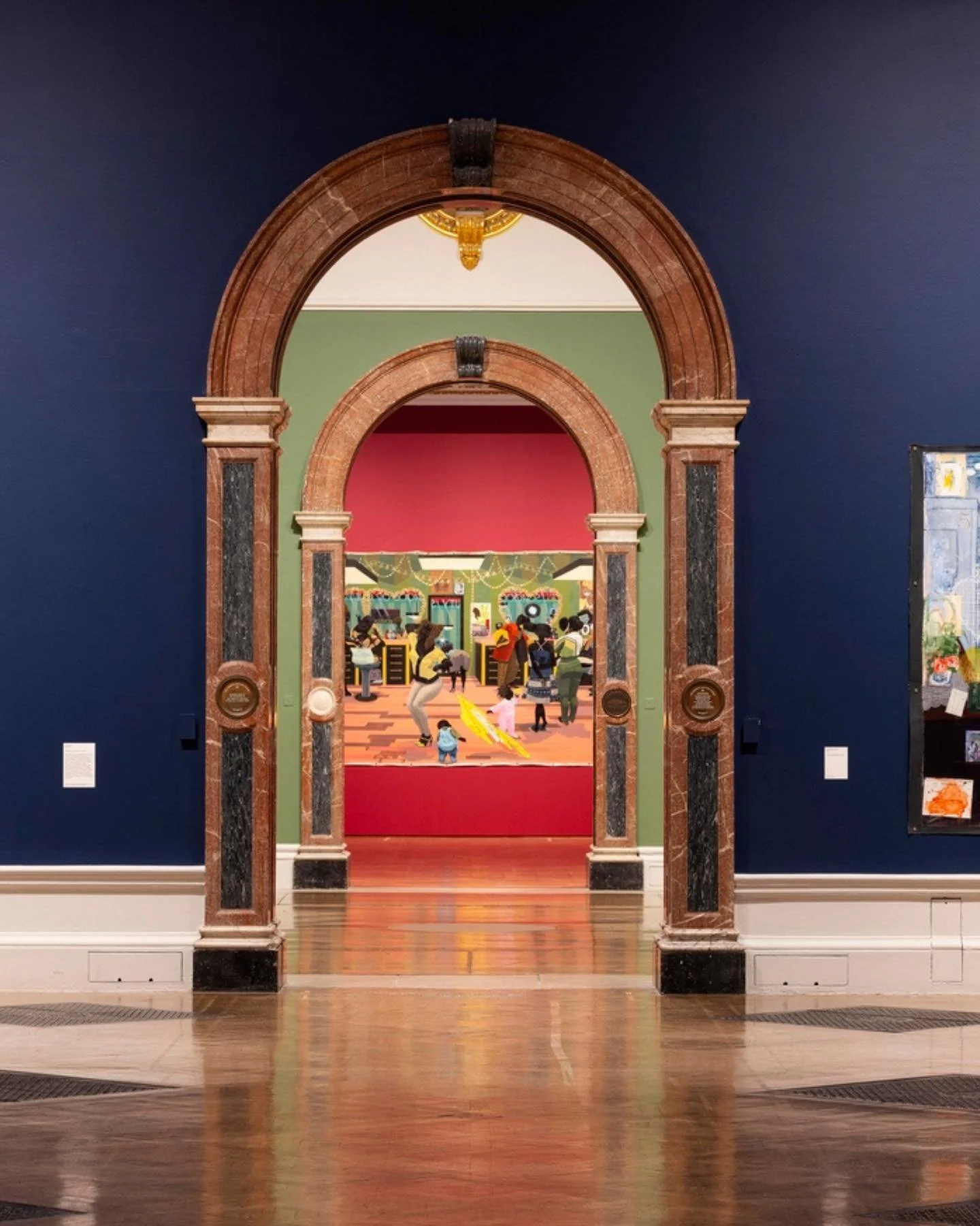 Kerry James Marshall Exhibition at the Royal Academy.

Last week, we caught the end of the powerful, uncompromising retrospective of Kerry James Marshall at the Royal Academy.

It was an exhibition that placed black life firmly at the centre of the c