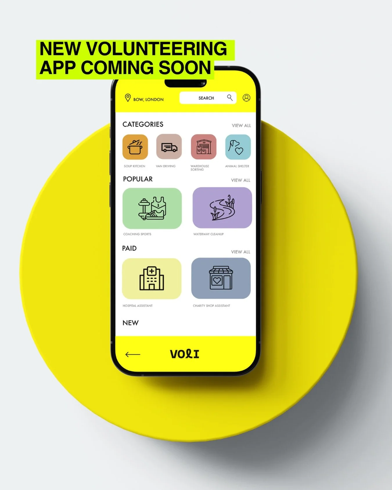 Something exciting is coming&hellip; 👀

Introducing VOLI - the app that is transforming the volunteering space. Through VOLI, our aim is to connect people, build community, and open doors. 

We can&rsquo;t wait to get this started and share what we 
