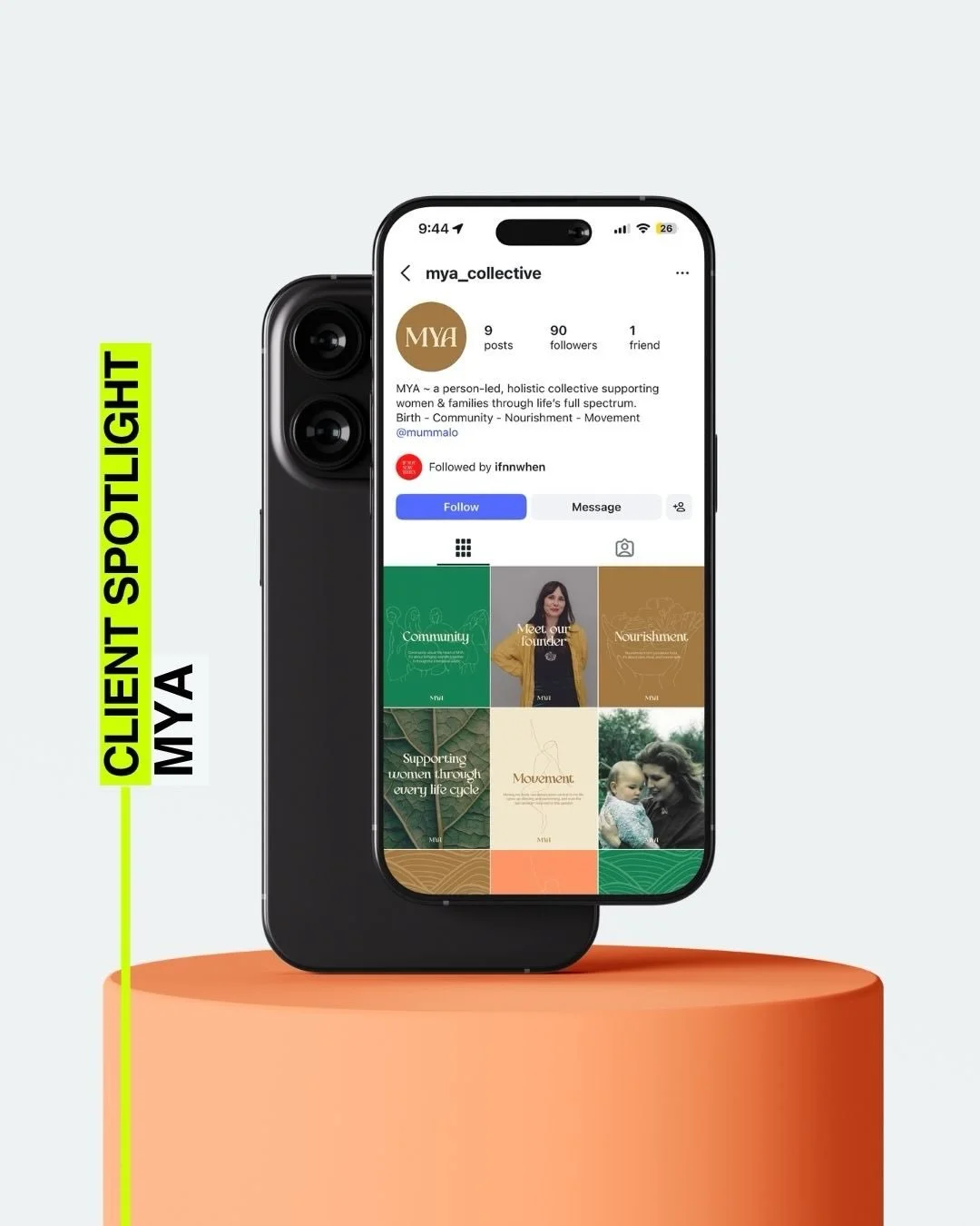 Mya is a start up wellness brand built for women, by women.

Rooted in four pillars: Birth, Community, Movement and Nourishment.

We brought their vision to life - creating the full visual identity, and leading the complete creative direction across 