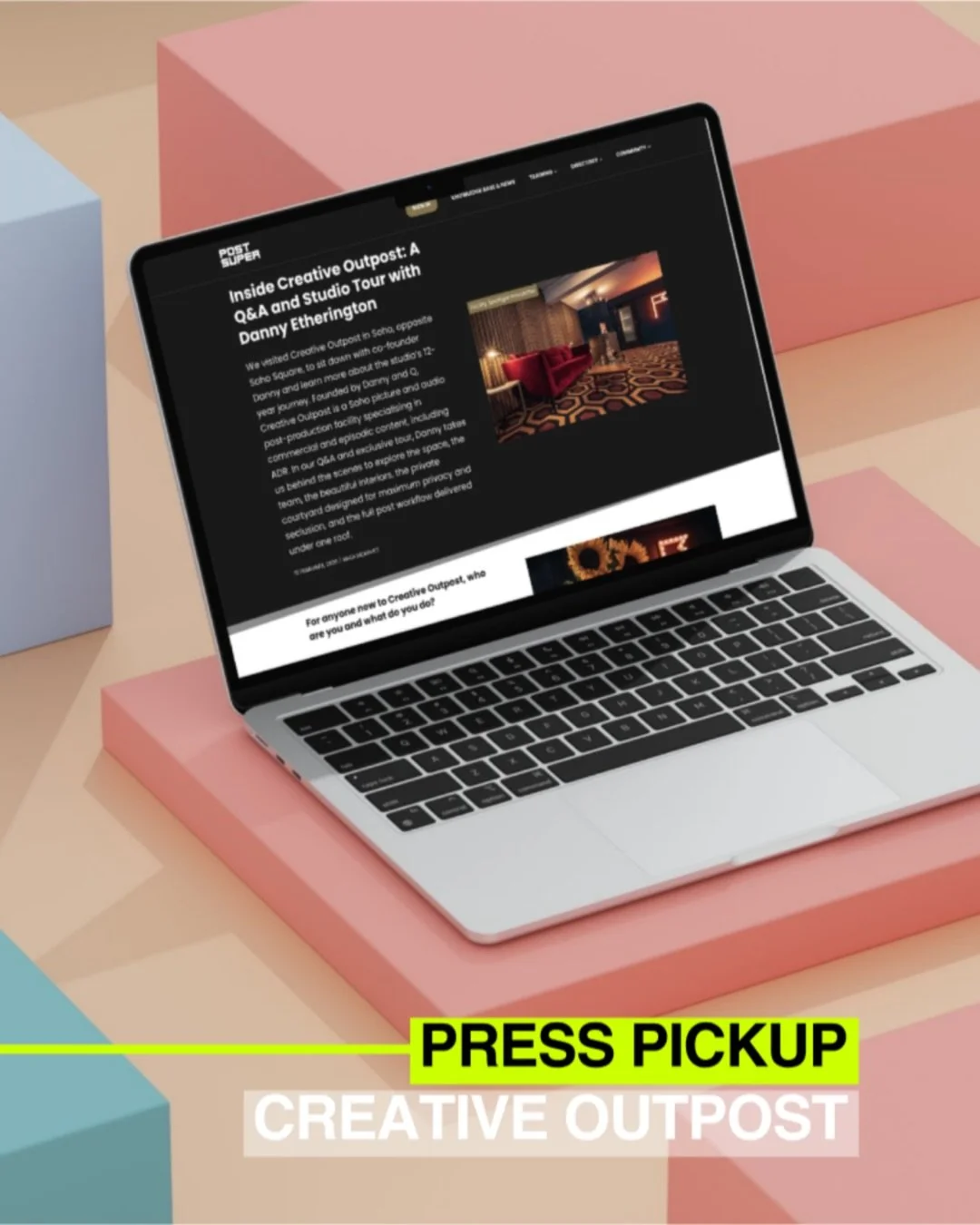Press Pickups Across the Industry

@creative.outpost is making waves across the post-production industry, with coverage landing in leading titles including Televisual, Post Super, Broadcast Tech and MiBiz

The features spotlight their Fitzrovia studi