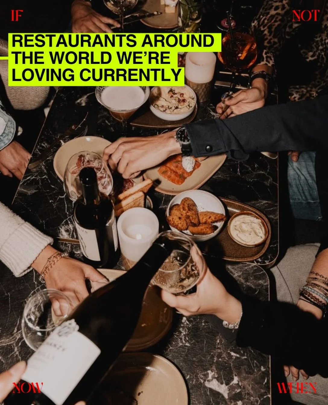 Restaurants around the world we&rsquo;re loving currently:

@bar.etna.london , London: Newington Green&rsquo;s East Coast tavern serving up thin-crust grandma pies, negronis on tap, and soft serve to finish.

@les_antiquaires_paris , Paris: Rue du Ba