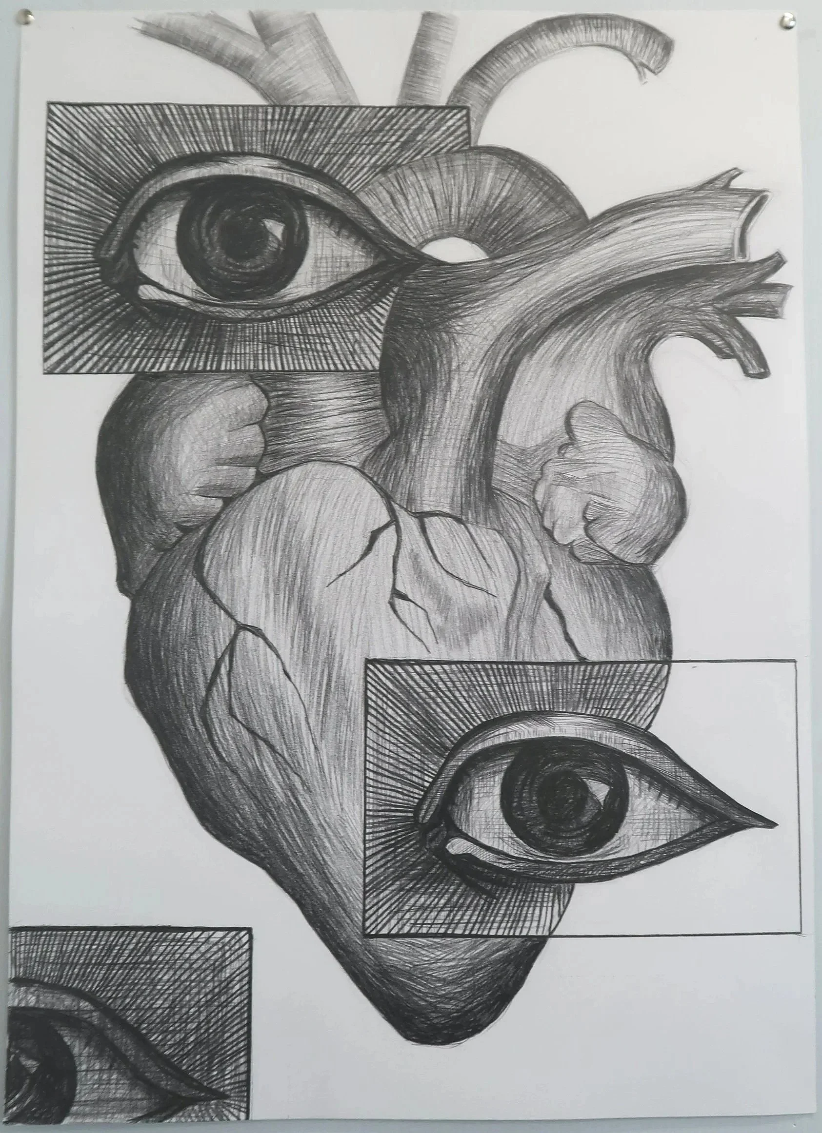 Drawing "Eye of the Heart" 2024
700mm (H) x 500mm (W)