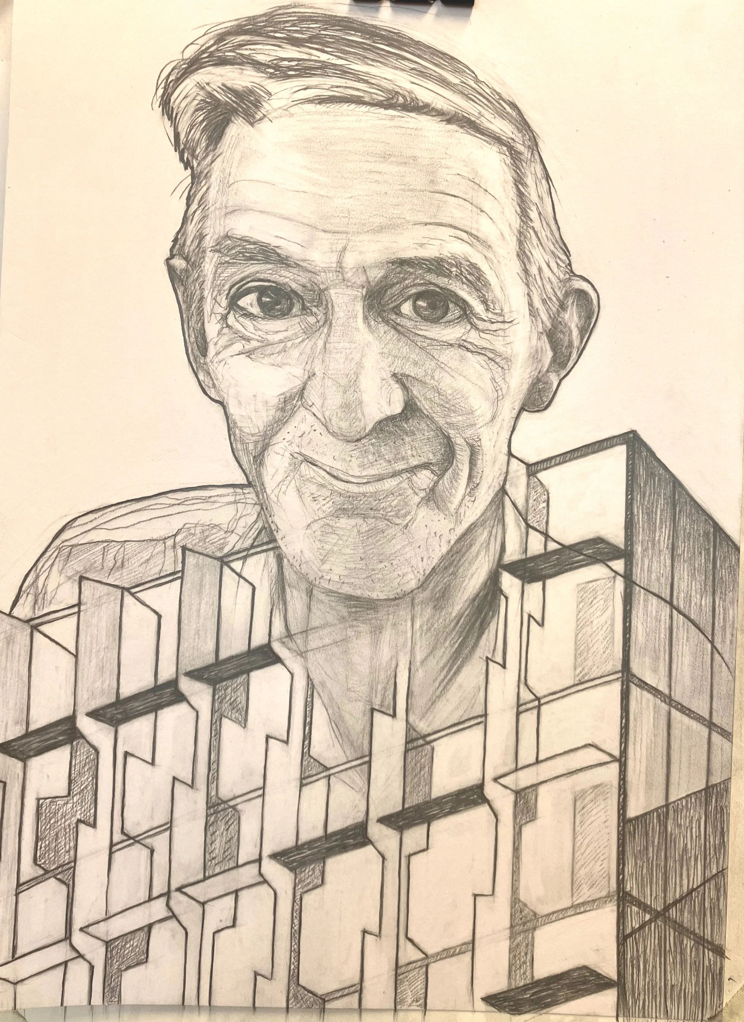 Pencil on paper
"Portrait of Hans"
420mm (H) x 297mm (W)