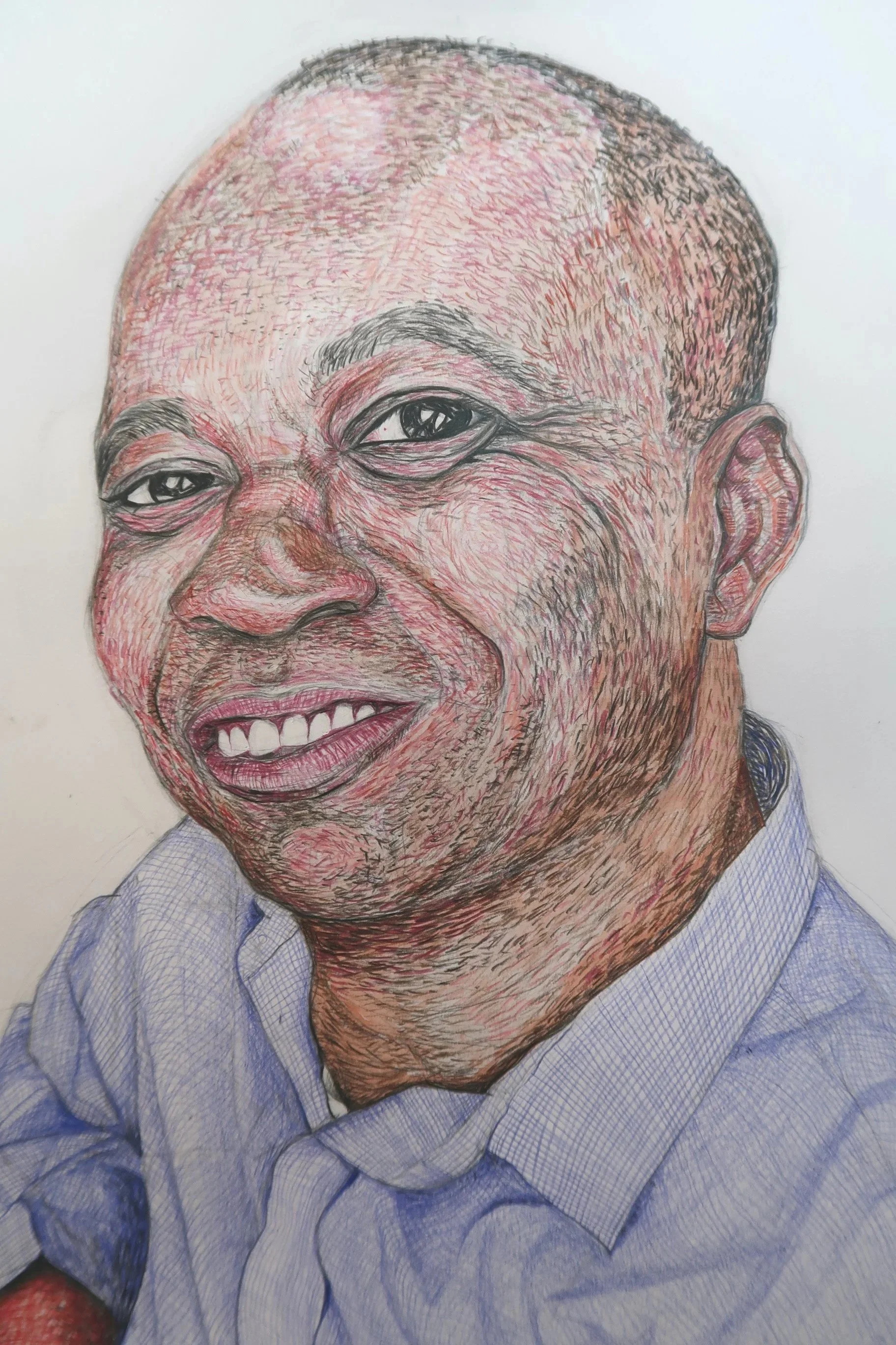 Coloured Pencil on paper
"Portrait of Frank" 2025
420mm (H) x 297mm (W)

