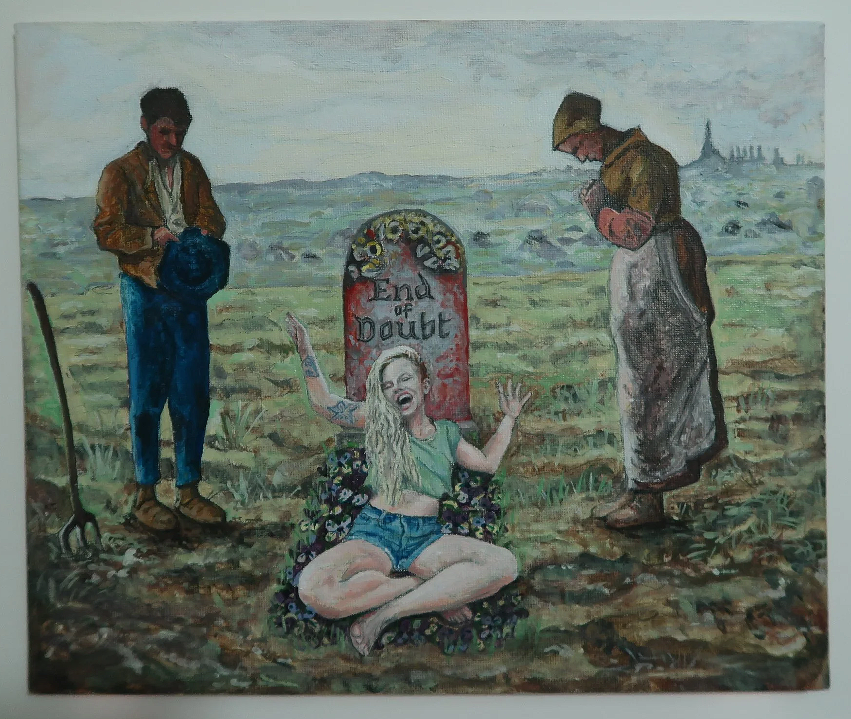 Oil painting on canvas board "End of Doubt" 2026 255mm (H) x 300mm (W)