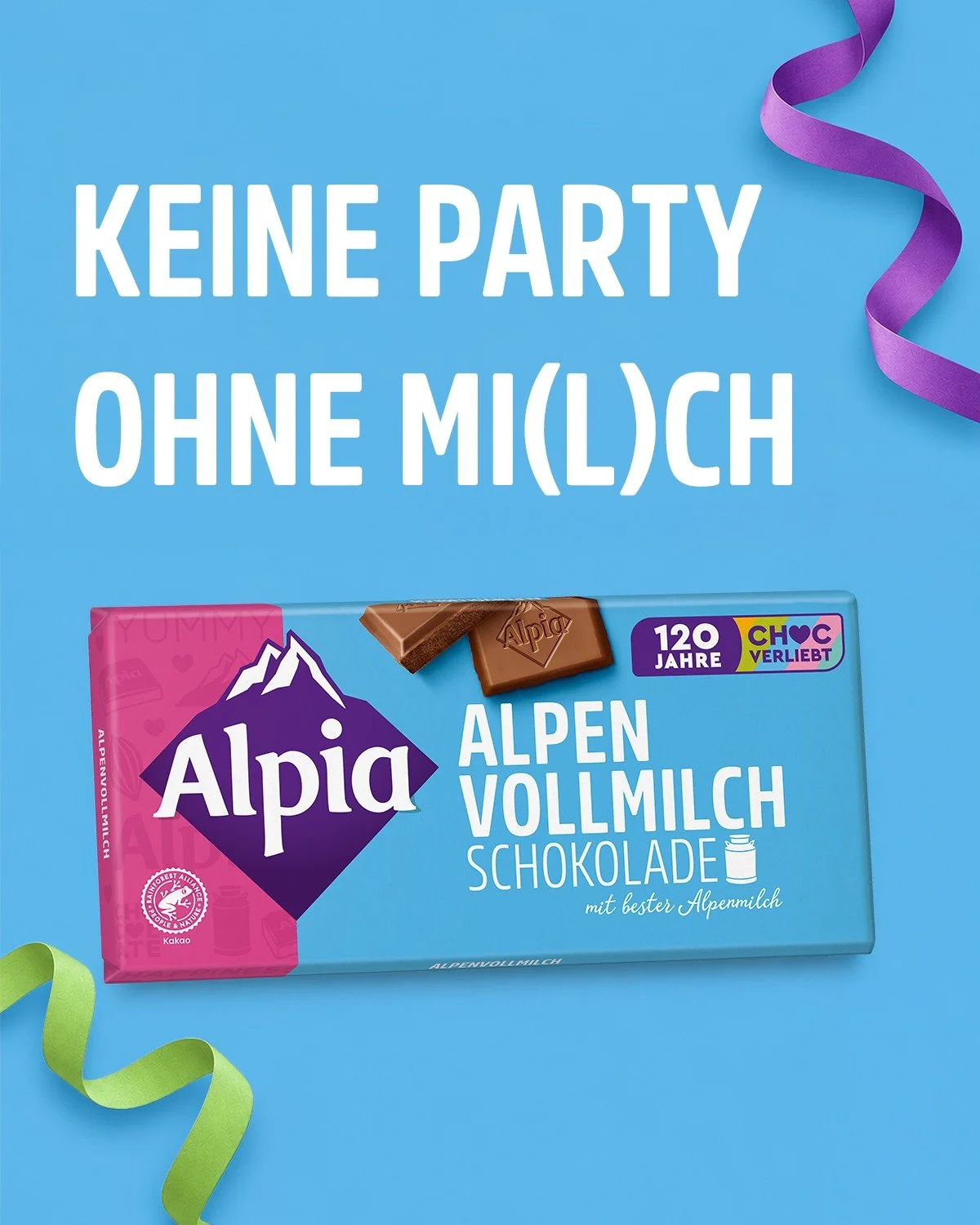 Geh&ouml;rt bei uns einfach zu einer guten Party dazu, so wie nice Musik, Flaschendrehen und mindestens ein kaputtes M&ouml;belst&uuml;ck. 🥳

#alpia #chocverliebt #alpenvollmilch #geburtstag #jubil&auml;um
