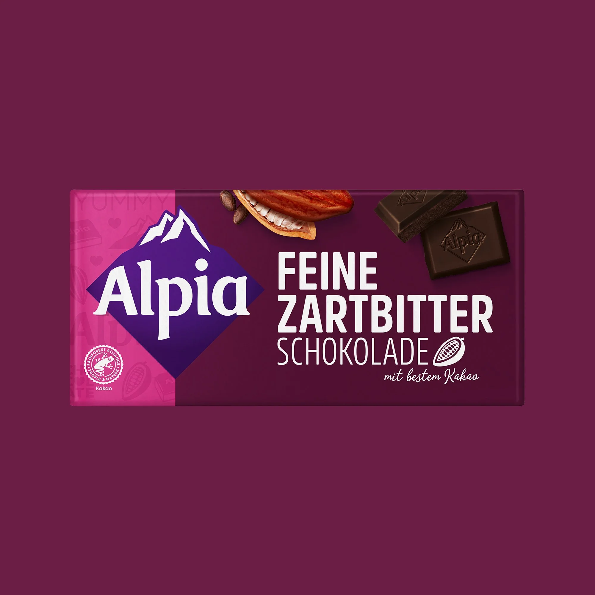 Alpia Feine Zartbitter – edelherbe Zartbitter-Schokolade aus bestem Kakao für anspruchsvolle Genießer