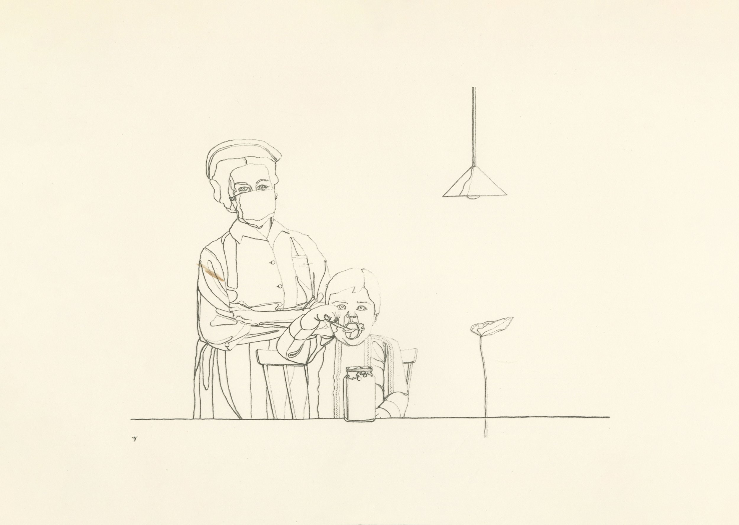 zonder titel, z.d. l potlood op papier | 35 x 50 cm