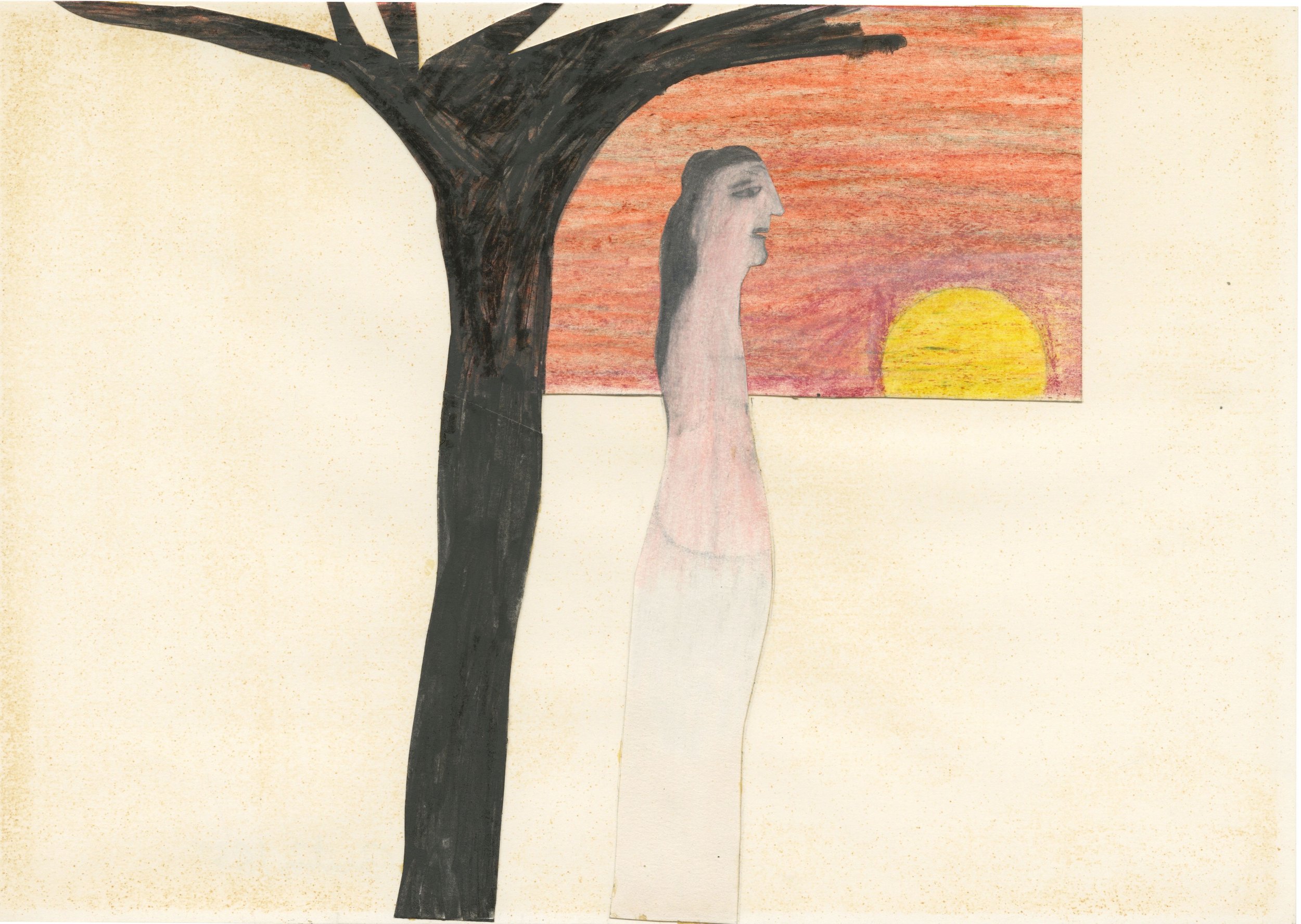Zonder titel, 1985 | collage & gemengde techniek | 21.5 x 30 cm