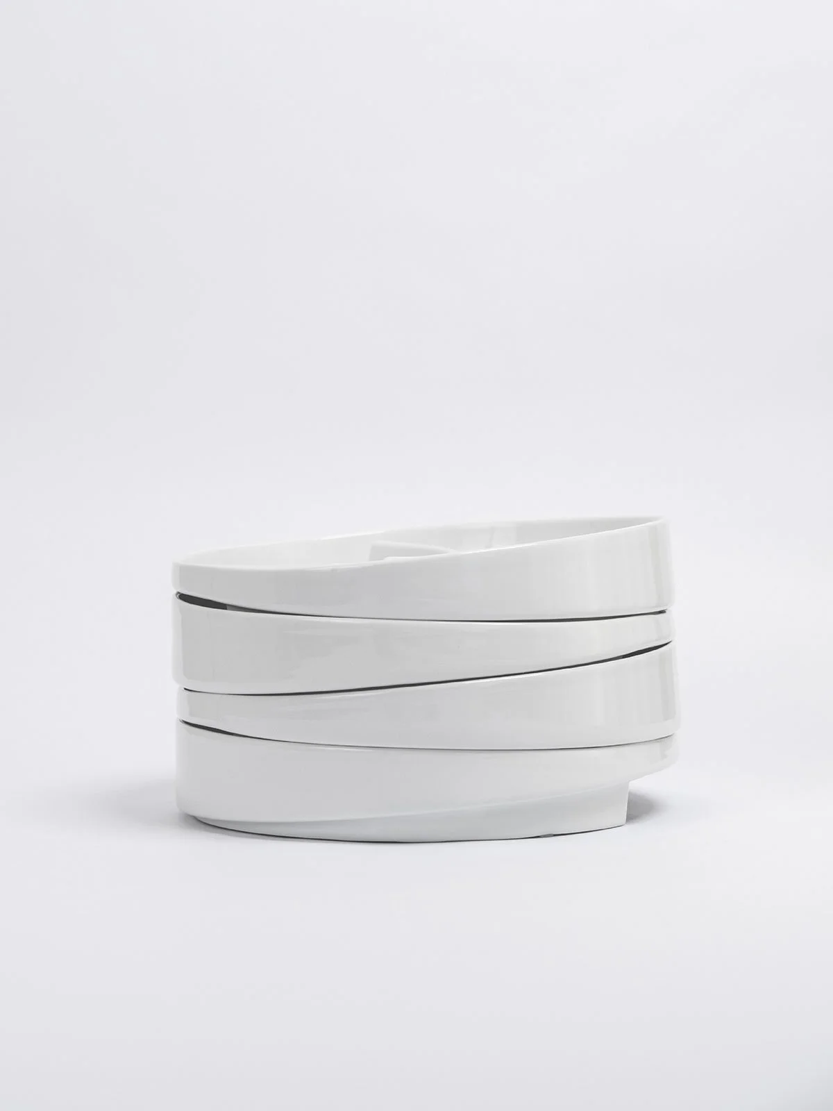 4er Set Teller mit Unterteilung