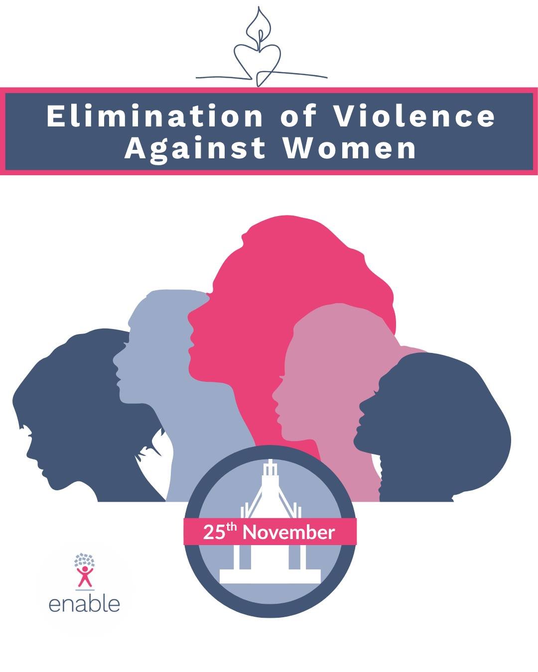 Tomorrow, marks the International Day for the Elimination of Violence Against Women. A powerful reminder of the importance of awareness, collective action and accessible support for all who have experienced or witnessed violence.

On Tuesday 25th Nov