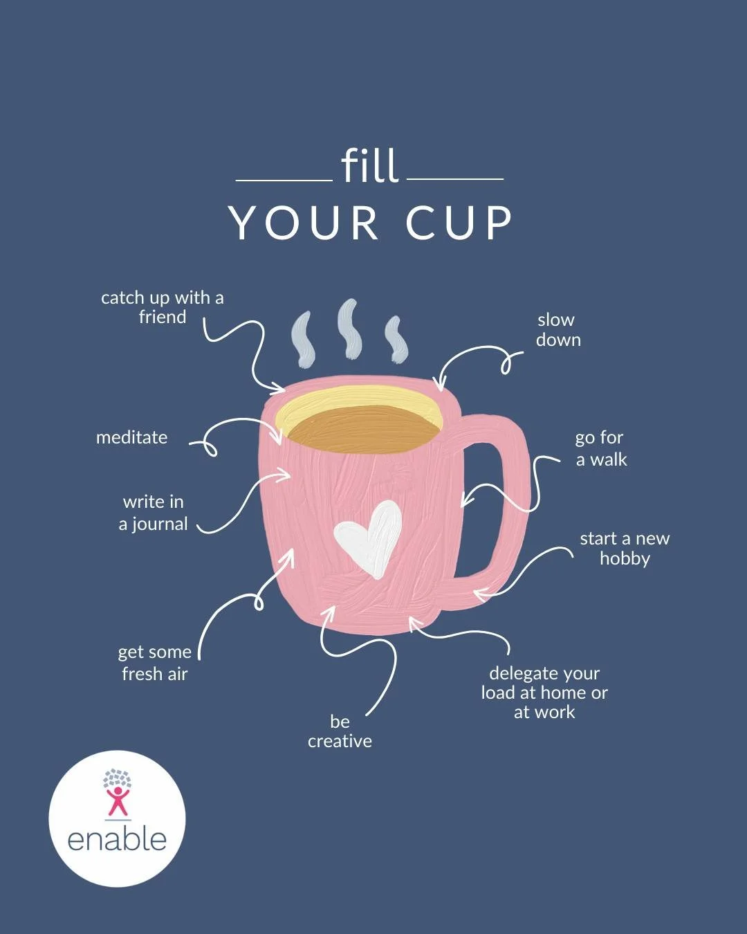Your well-being matters. Take time to fill your cup with things that bring you peace and joy, whether it&rsquo;s slowing down, catching up with a friend, or simply getting some fresh air.

Self-care isn&rsquo;t selfish; it&rsquo;s essential. 💙💜🩷💙