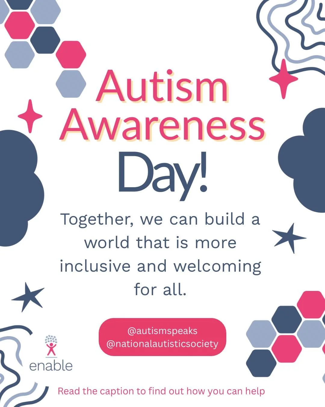 🩵Today is World Autism Awareness Day!🩵

How can you or your work help make a difference?

🔹Reduce sensory overload
🔹Enhance communication clarity
🔹Learn more and show understanding

Key actions could include providing quiet, low-stimulus spaces,