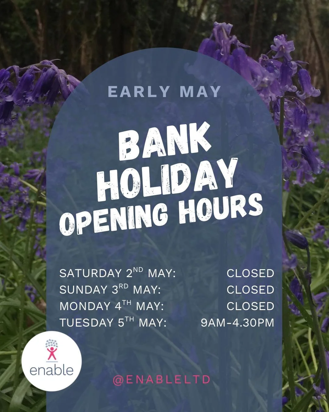 🌷 🪻Wishing all our followers, clients and
suppliers a lovely bank holiday weekend!🌷🪻
Here are our opening hours over the bank holiday weekend^

Please Note: For an out of hours emergency where an Attorney's consent for medical treatment is requir