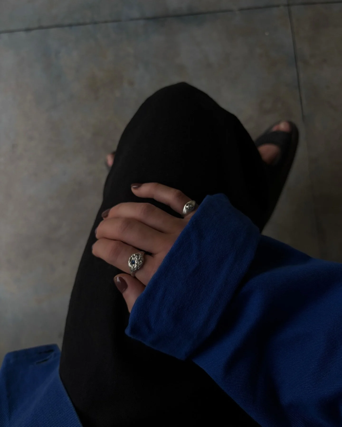 today&rsquo;s mood: blue solitude &amp; silver cross 

both still available in one of one collection 🤍