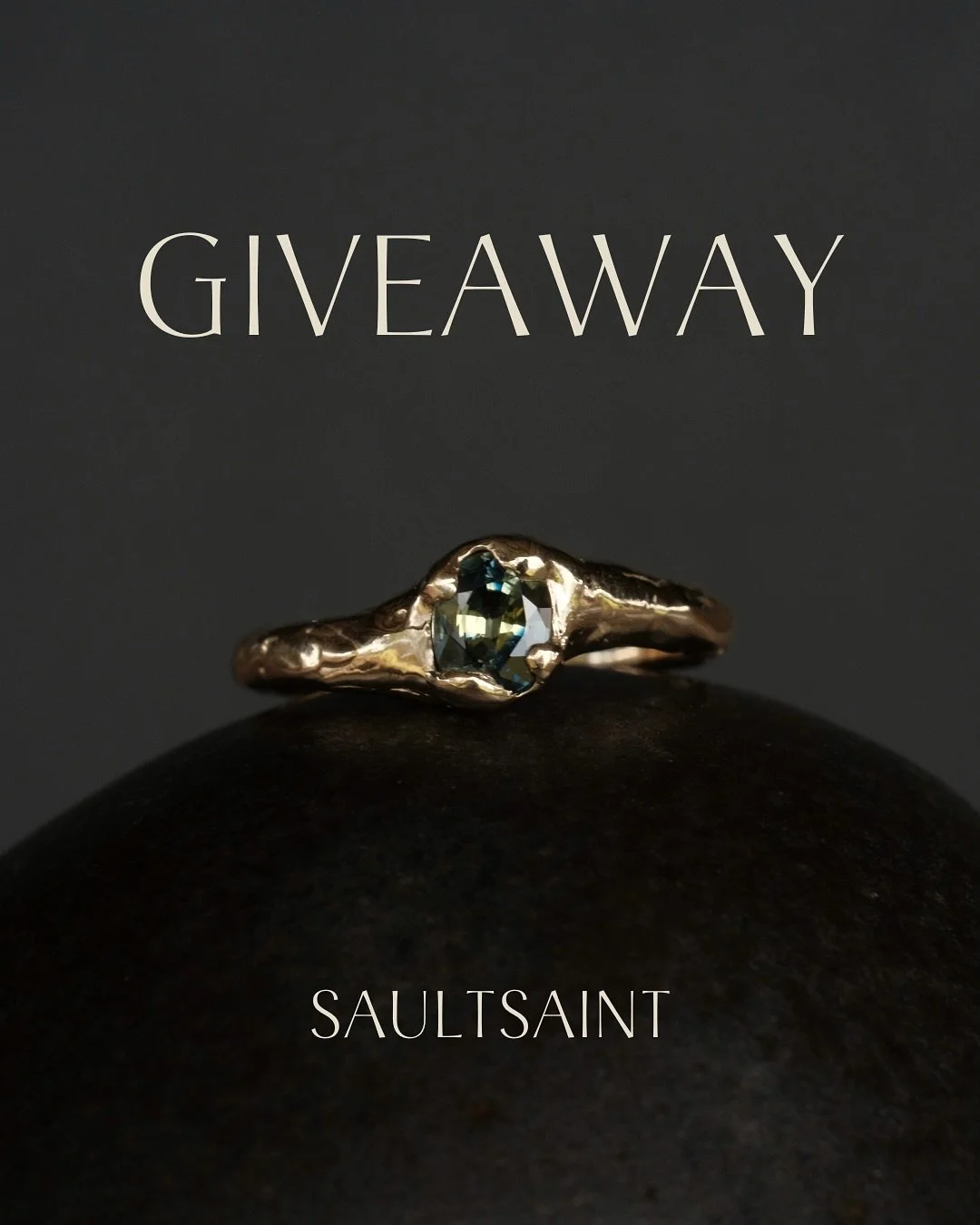 ✨ Anniversary Giveaway! ✨
To celebrate one year since launching Saultsaint, I&rsquo;m giving away this one-of-a-kind 9k gold ring set with a hypnotic blue-green parti sapphire. Handmade and completely unique, valued at $800!

To enter:
🤎Share this p