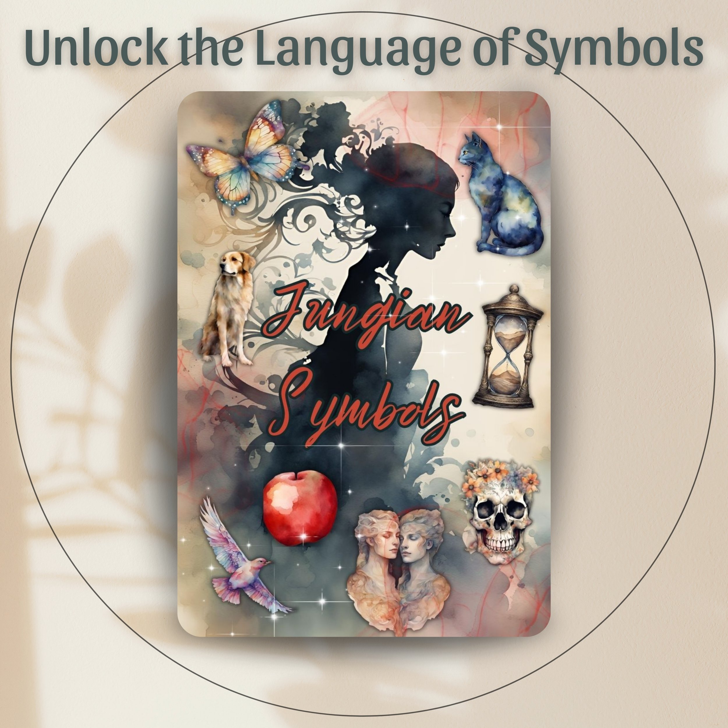 Jungian Symbols Archetype Cards – Printable 52-Card Self-Reflection Deck