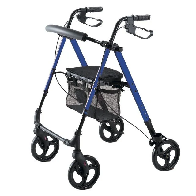ROLLATOR 4 WHEEL LIGHTWEIGHT BLUE
