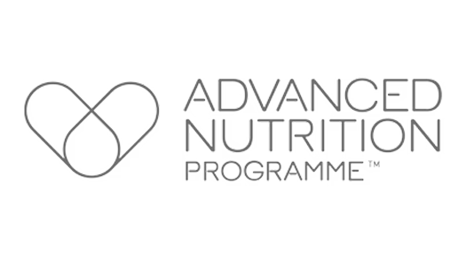 Advanced Nutrition Programme logo with interlocking heart design