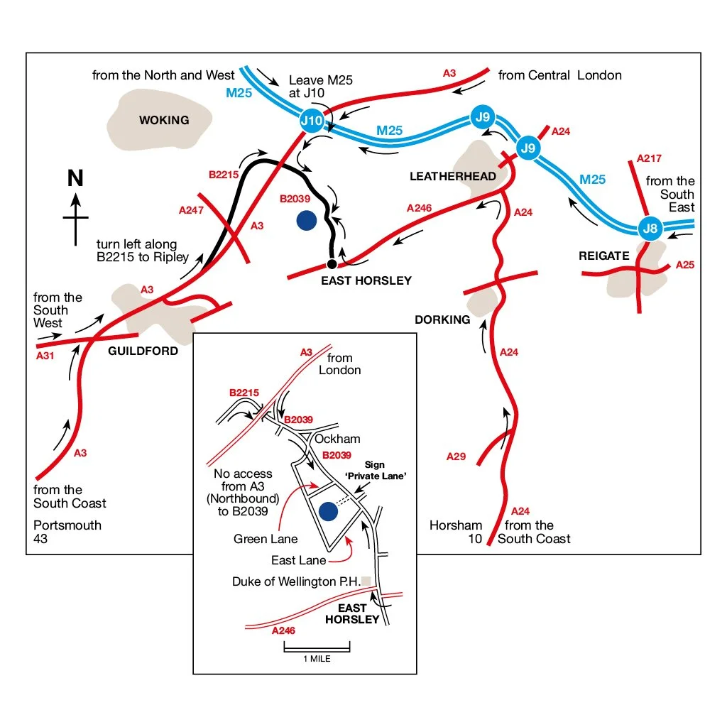 Directions to Horsley Site