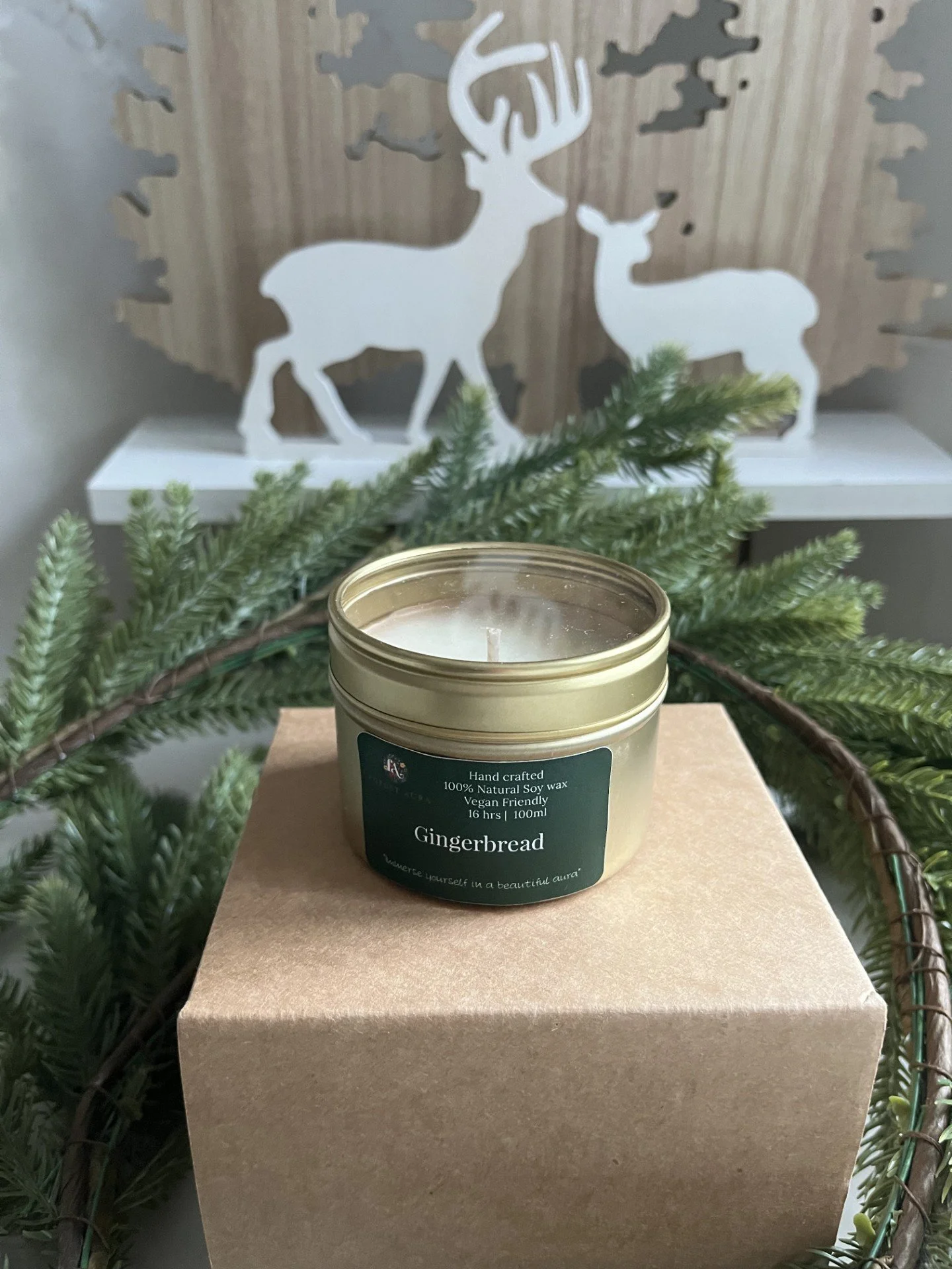 Gingerbread Scented Tin Candle