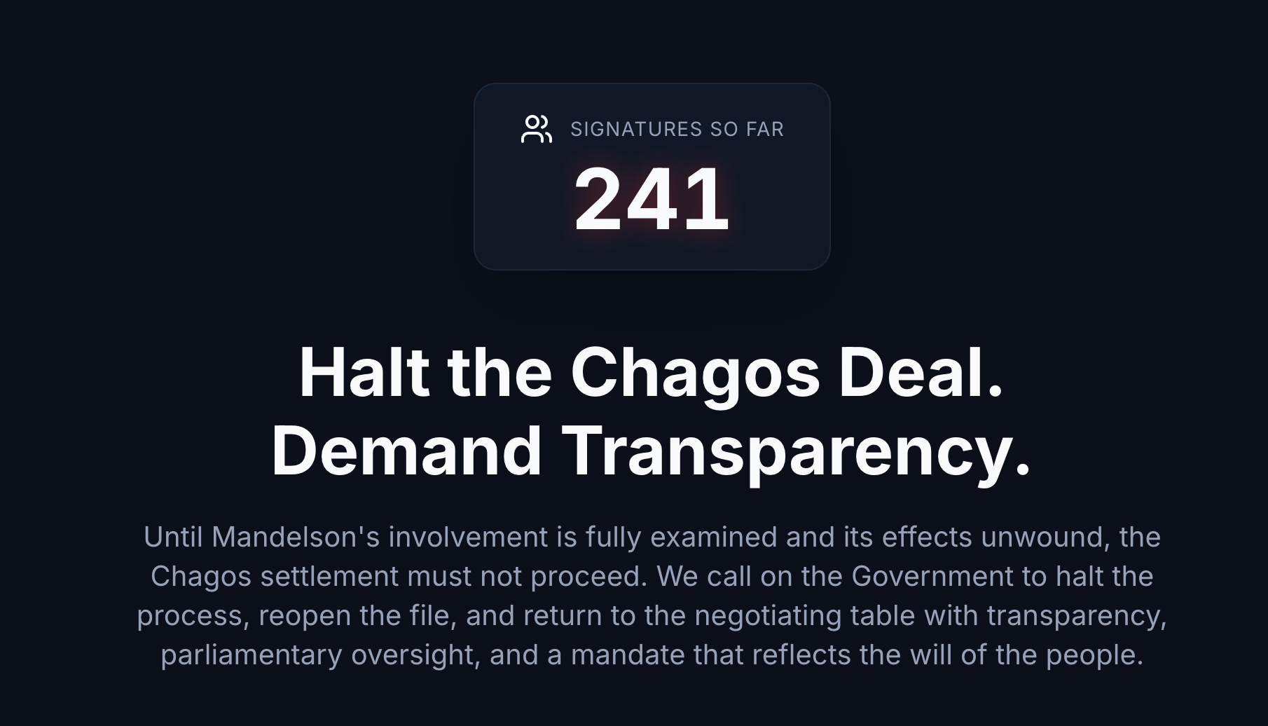 Did Mandelson make money from the Chagos deal?