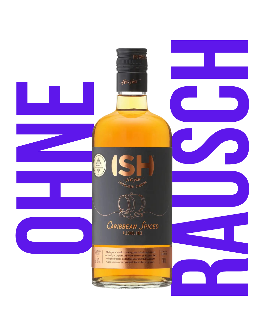 ISH Rum Caribbean Spiced Spirit - 700ml