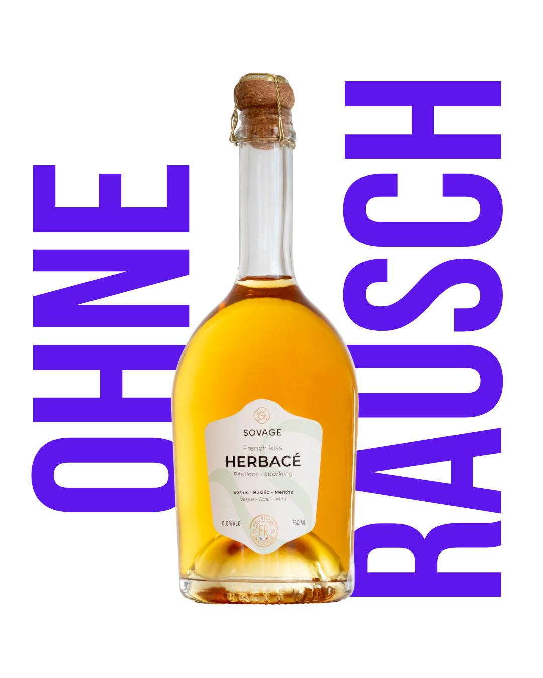 Sovage French Kiss Verjus, Basilikum, Minze BIO 💚 - 750ml