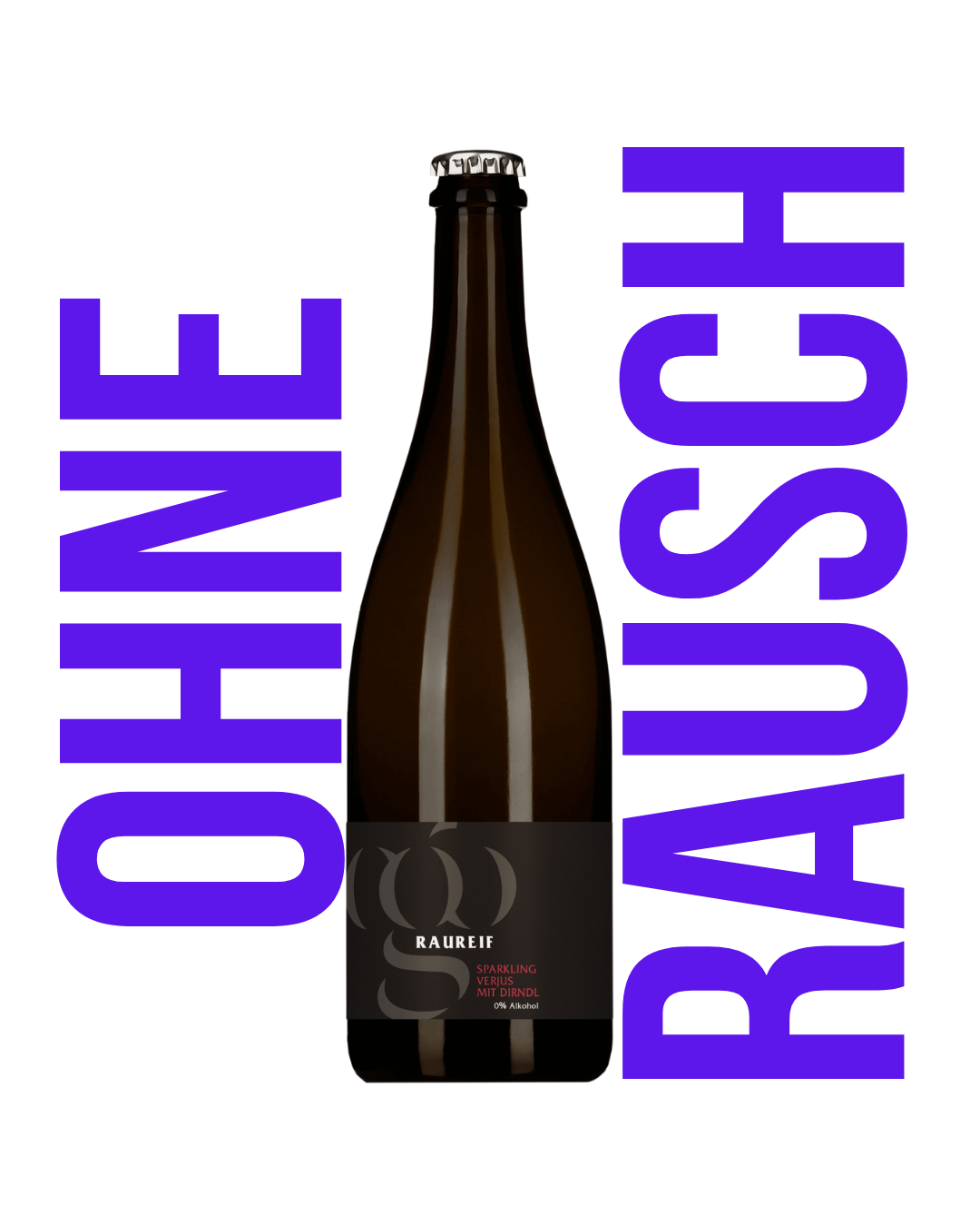 Raureif Sparkling Verjus mit Dirndl - BIO 💚 - 750ml