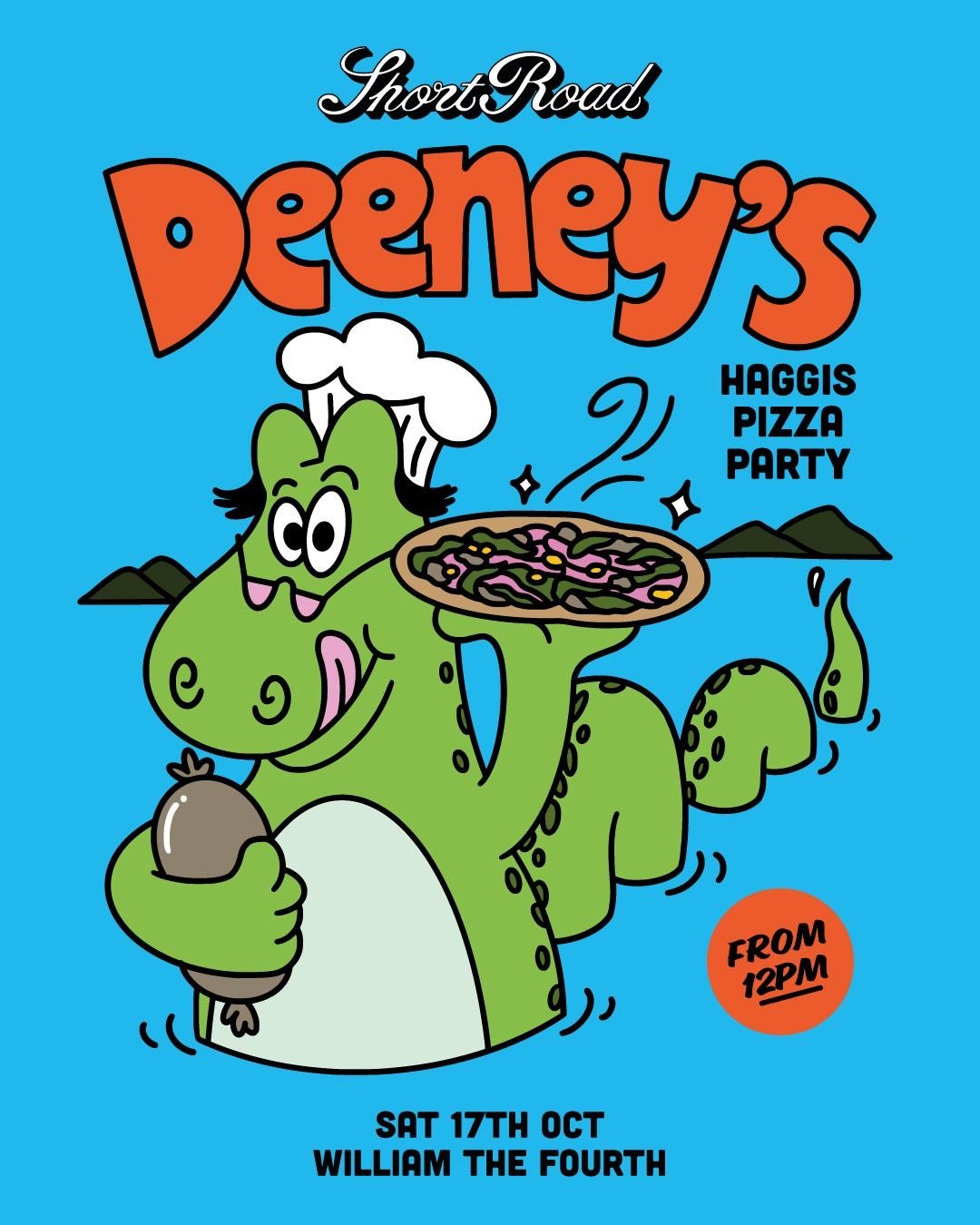 Short Road X Deeneys Haggis Pizza Party