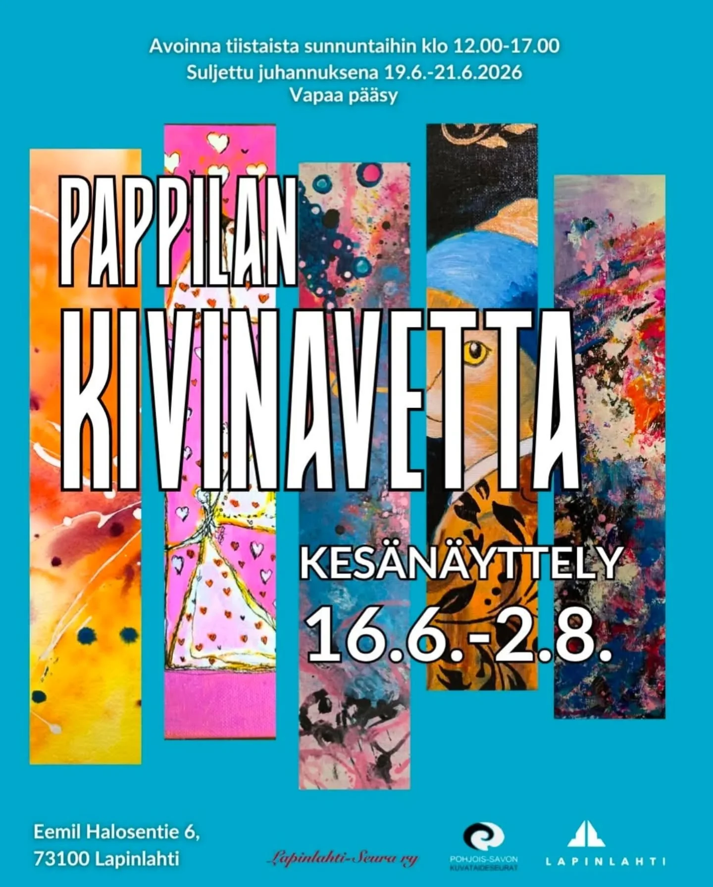 Teoksiani on juryn katsottavana Lapinlahdella j&auml;rjestett&auml;v&auml;&auml;n kes&auml;n&auml;yttelyyn. P&auml;&auml;sip&auml; teokseni n&auml;yttelyyn mukaan tai ei, niin suosittelen kes&auml;retke&auml; Lapinlahdelle kyseiseen n&auml;yttelyyn j