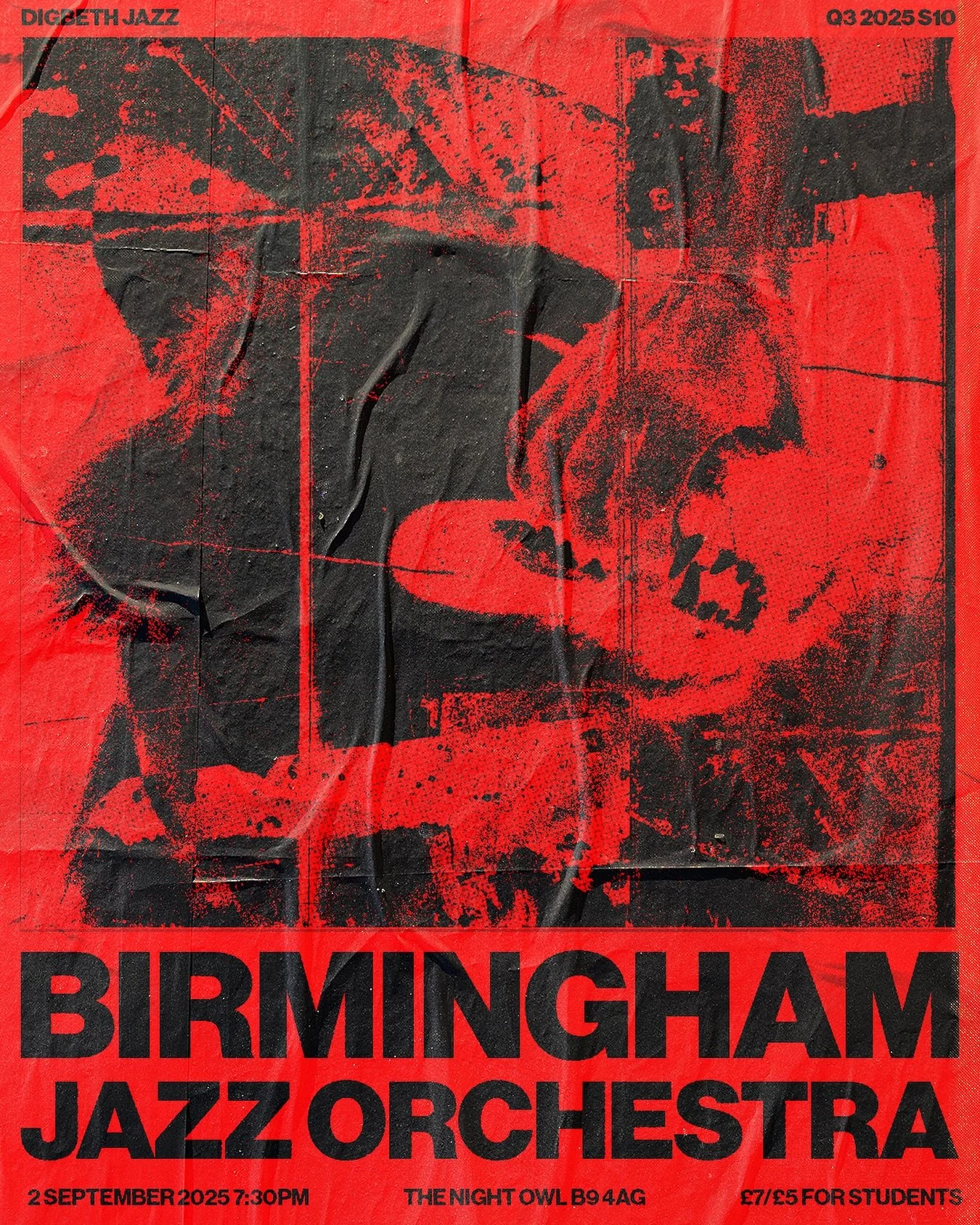BIRMINGHAM JAZZ ORCHESTRA | Q3 2025 S10 | 2 SEPTEMBER | 19:30 | THE NIGHT OWL 

The Birmingham Jazz Orchestra returns to Digbeth Jazz for a night celebrating some of Birmingham&rsquo;s finest musicians.

Expect a brand new set of music featuring loca