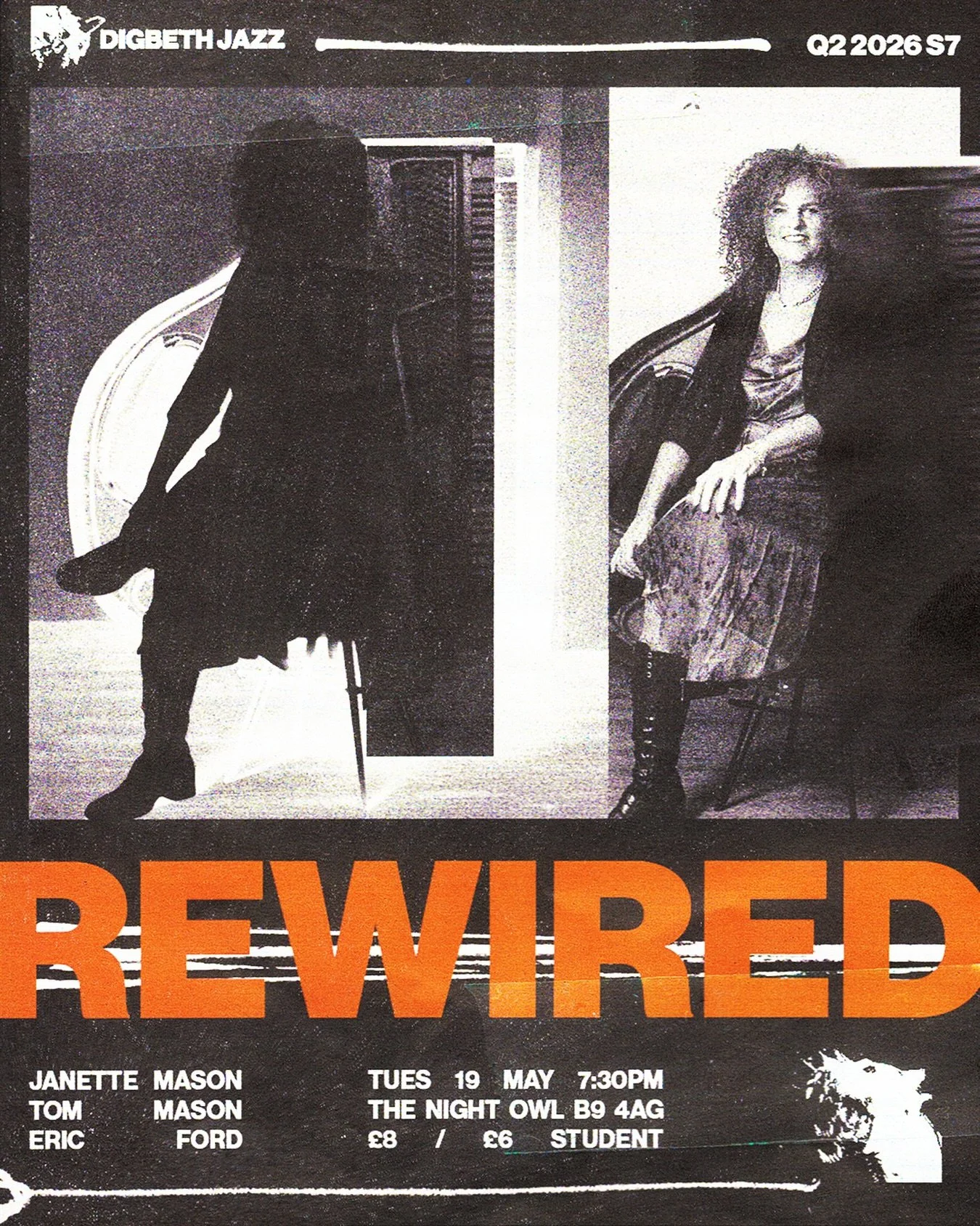 JANETTE MASON REWIRED / DIGBETH JAZZ Q2 2026 S7 / 19 MAY 2026 7:30PM

JAZZ WISE MAGAZINE 4 **** &nbsp;&ldquo;Beautifully produced and thoughtfully put together.... long may she continue to put out music of this quality and variety.&rdquo;&nbsp;&nbsp;