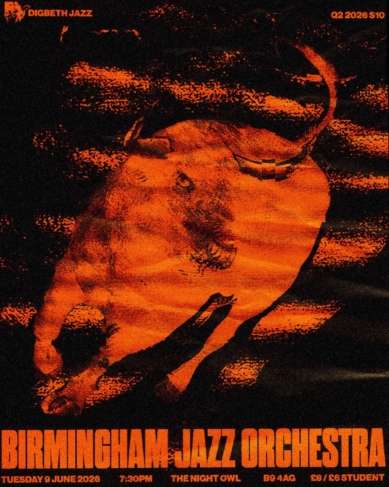 DIGBETH JAZZ Q2 2026 S10 | BIRMINGHAM JAZZ ORCHESTRA | 9 JUNE 2026 7:30 PM | THE NIGHT OWL B9 4AG

Birmingham Jazz Orchestra returns to Digbeth Jazz with a programme of new music.

Featuring compositions by Ed Puddick, Alex Astbury, Tom Niblock, Mike