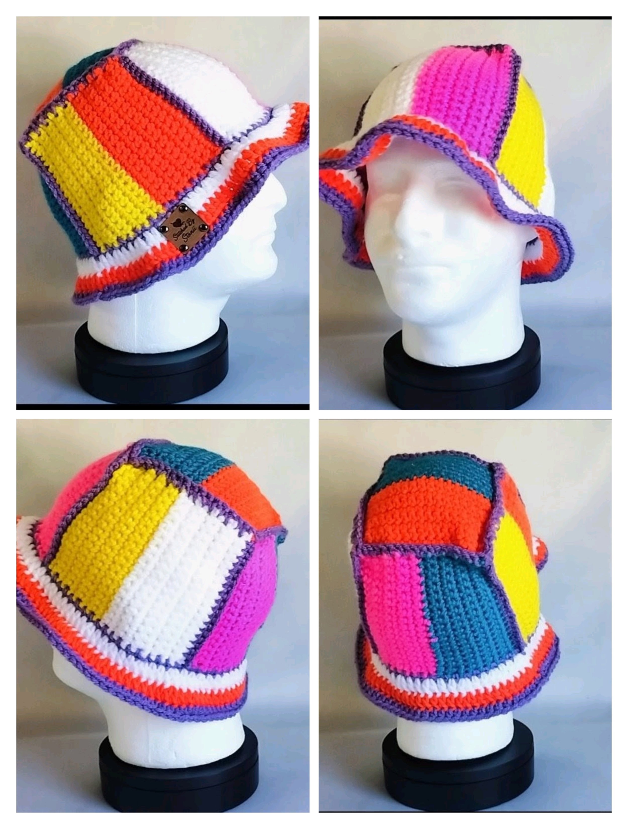 Block Party Bucket Hat - Electric Sunset