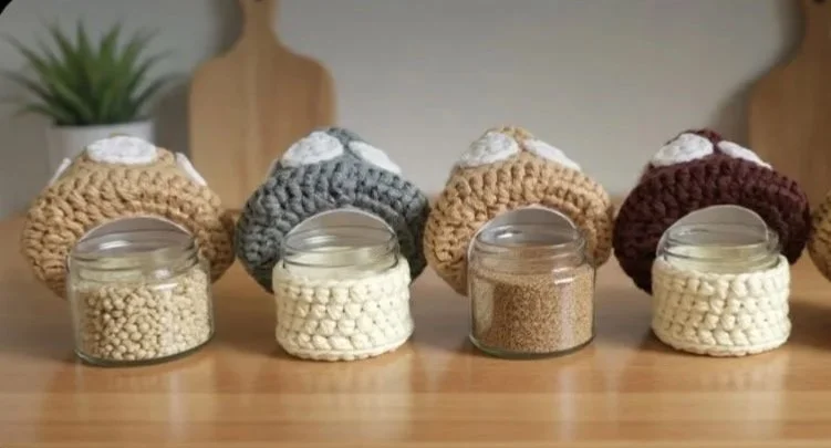 CROCHET STASH JARS