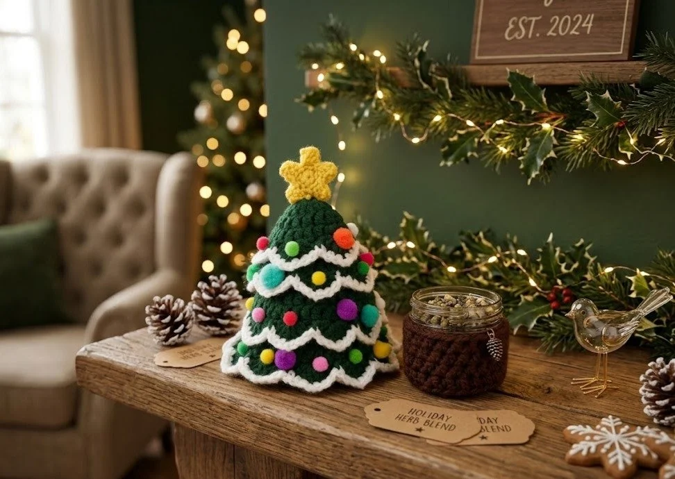 CHRISTMAS TREE STASH JAR