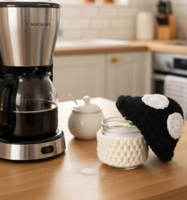 BLACK MUSHROOM STASH JAR