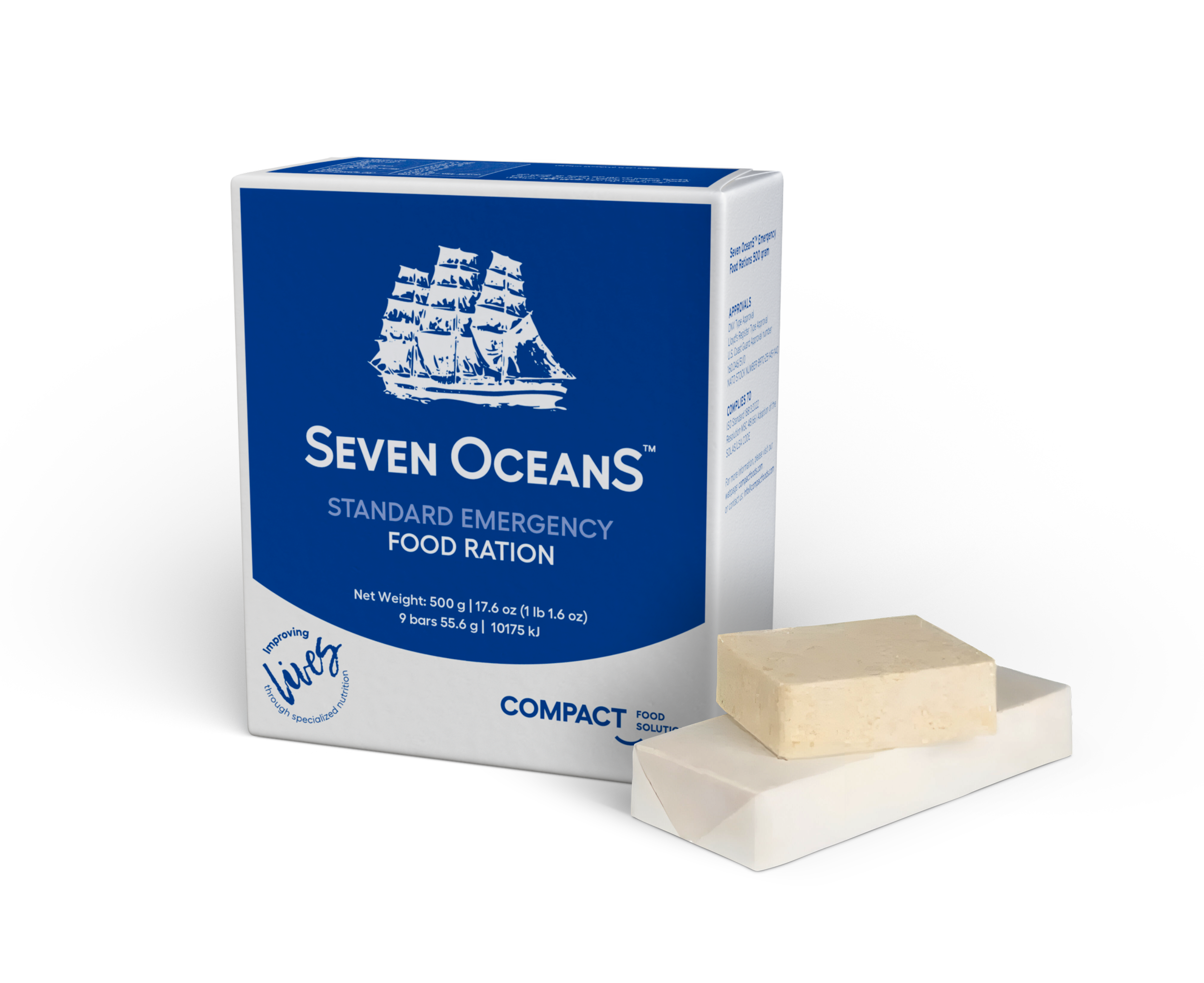 Boota Emergency Rations Seven OceanS™ Emergency Food Rations (SOLAS Approved) — Compact Food ...
