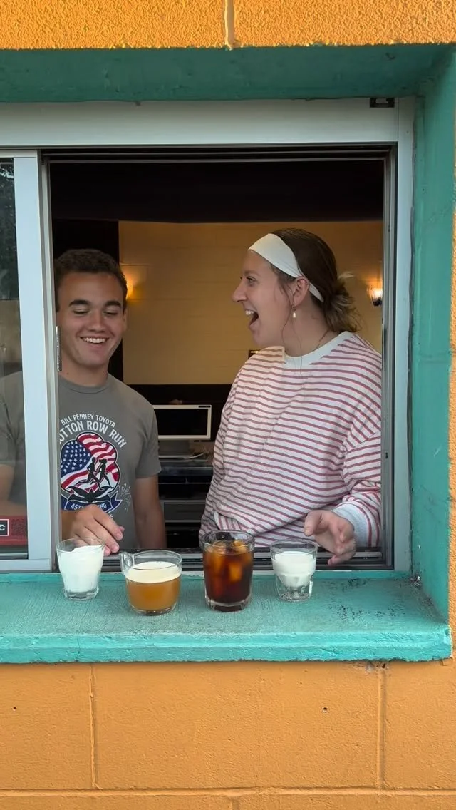 come getcha an apple cider or butter pecan sweet cream cold brew from our AIC fam