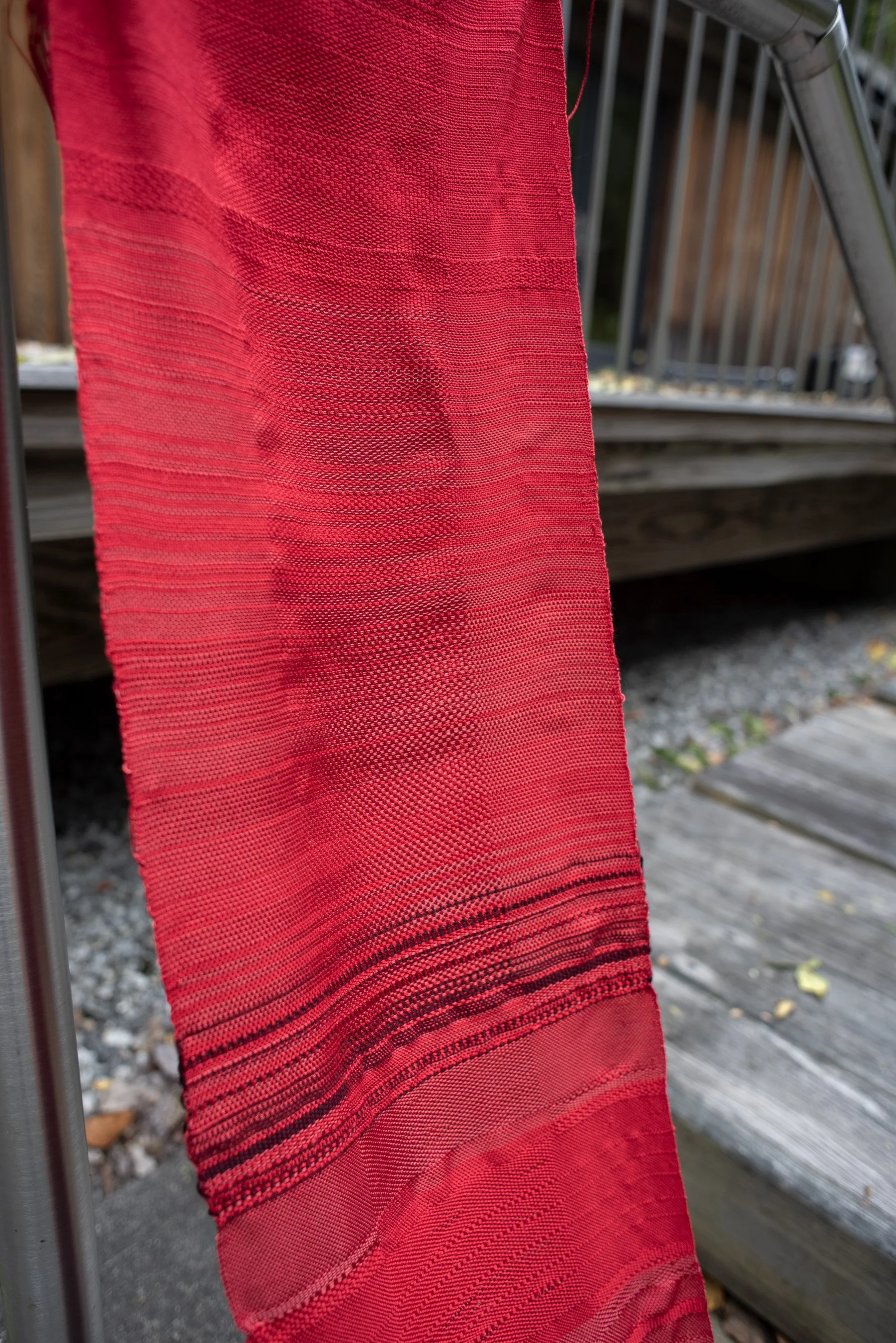 maria-valenzuela-textile-art-weaving red Textile fabric