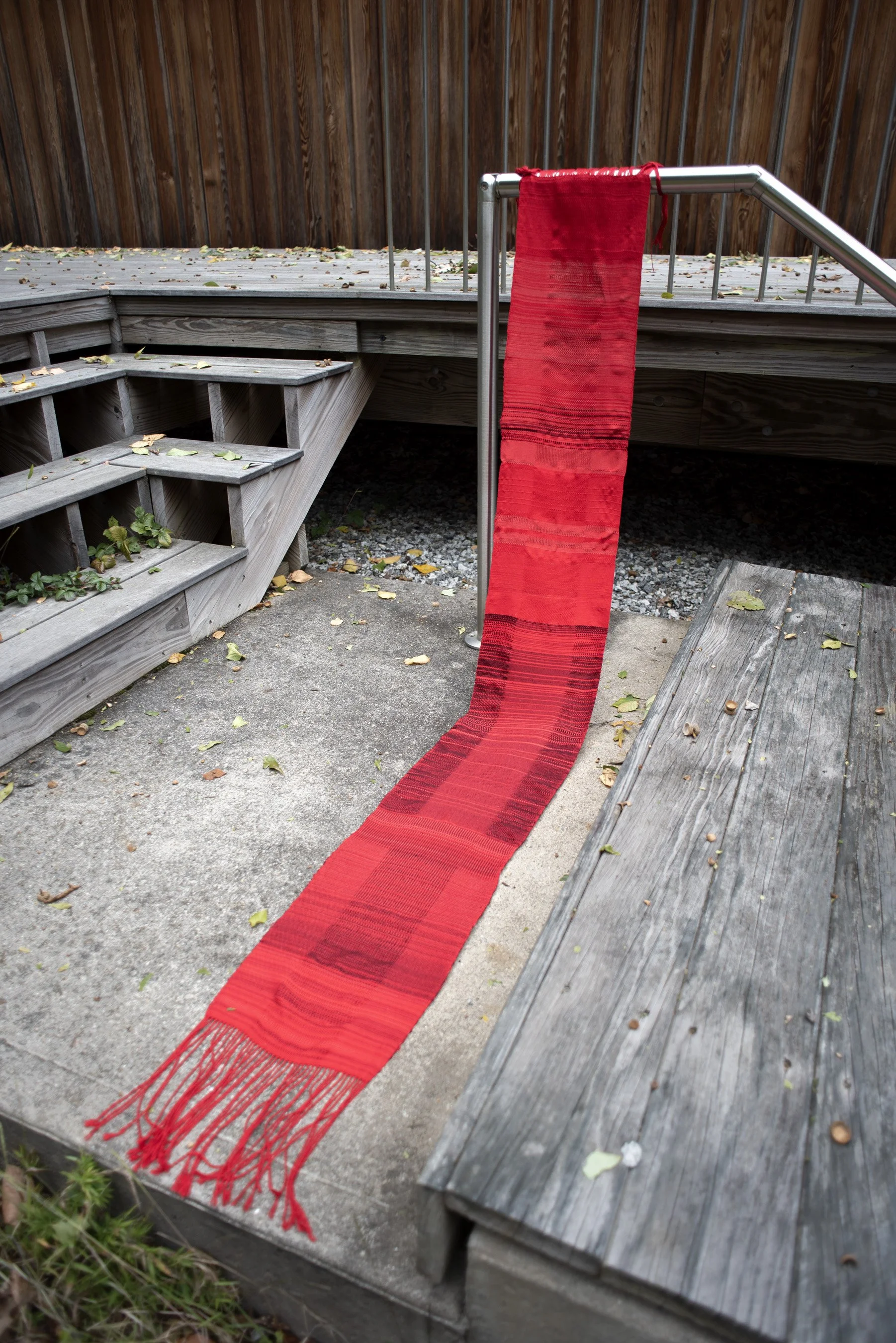 maria-valenzuela-textile-art-weaving red Textile fabric